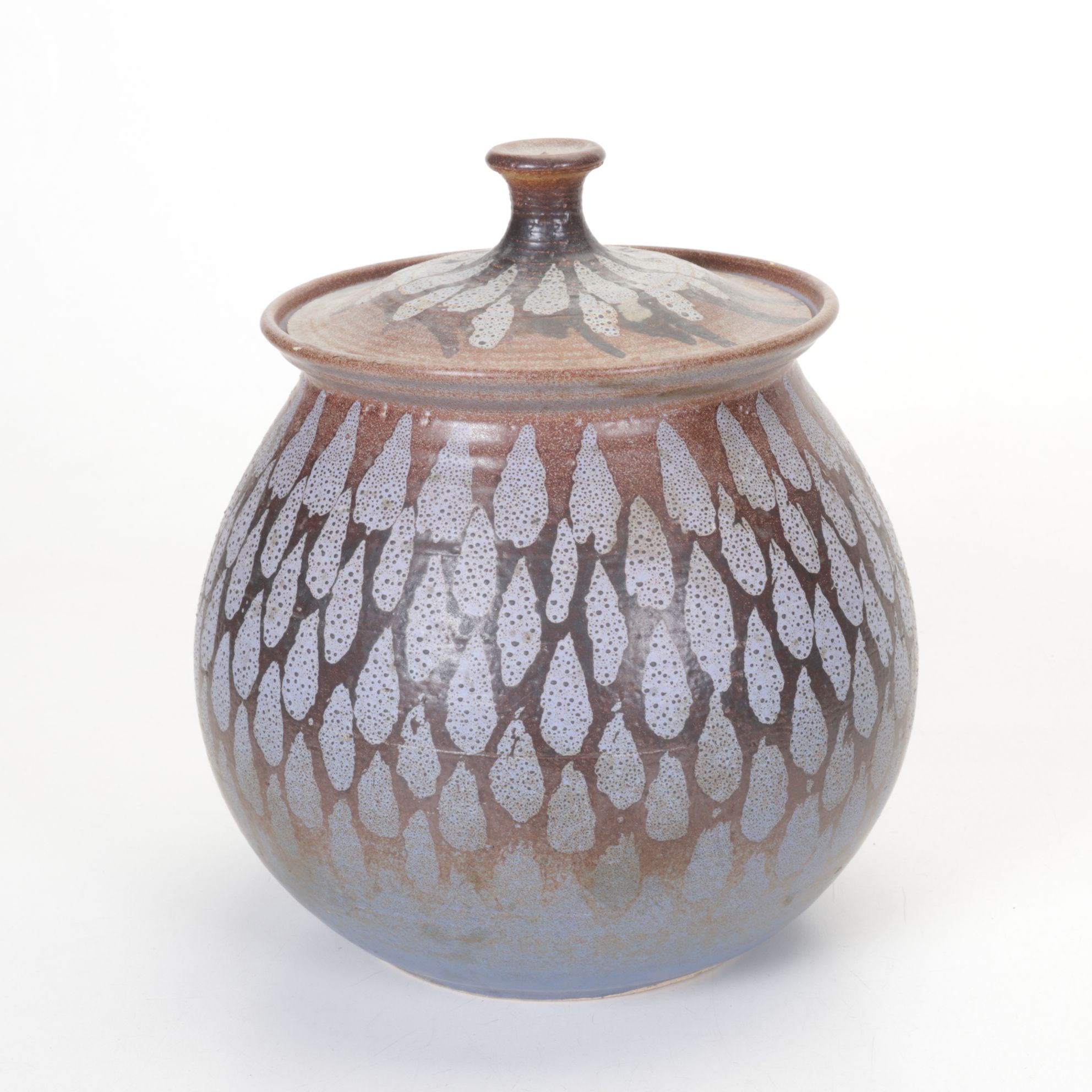 Artisan Wheel-Thrown Pottery Cookie Jar, Bowl, and Pitcher with Denby Ashtray