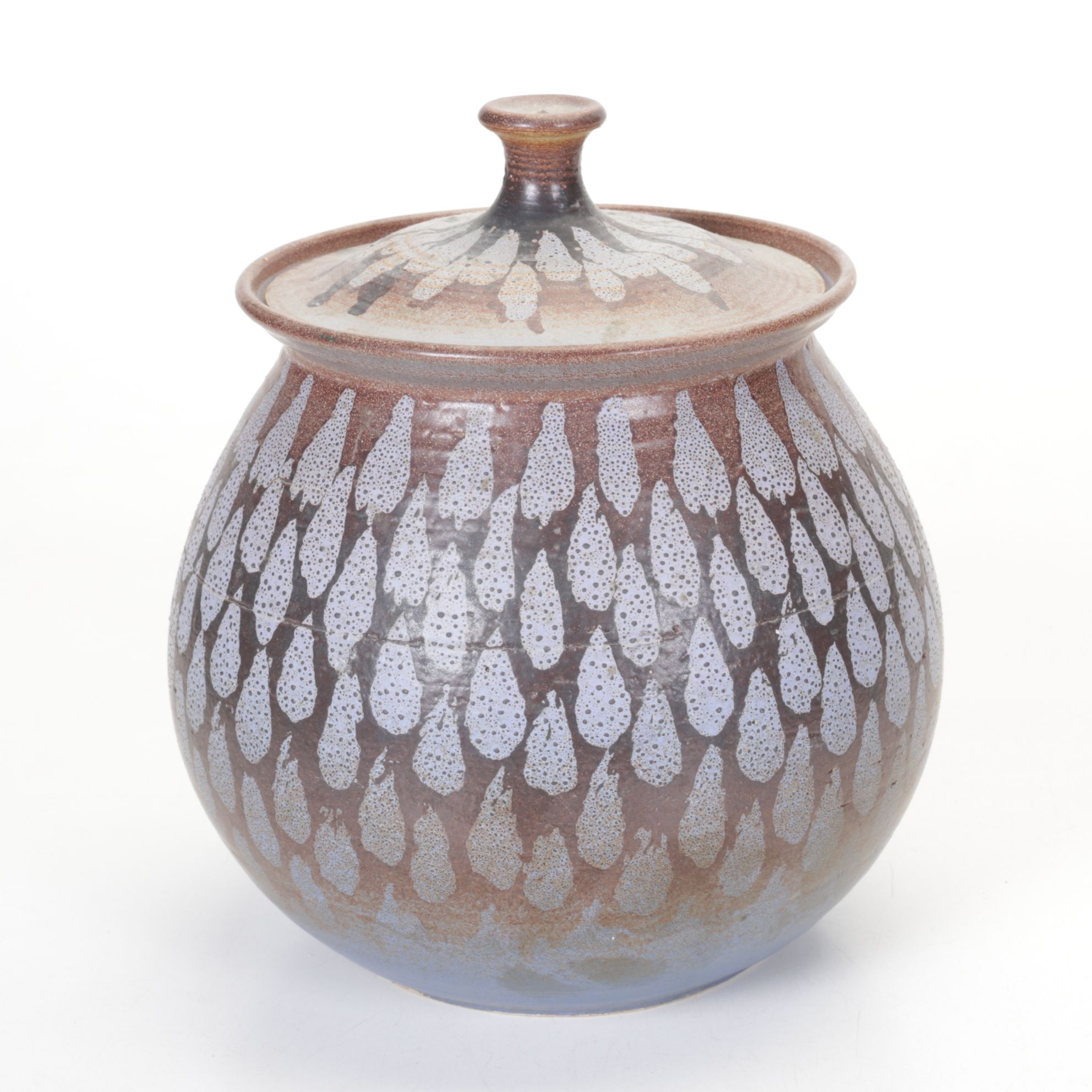 Artisan Wheel-Thrown Pottery Cookie Jar, Bowl, and Pitcher with Denby Ashtray