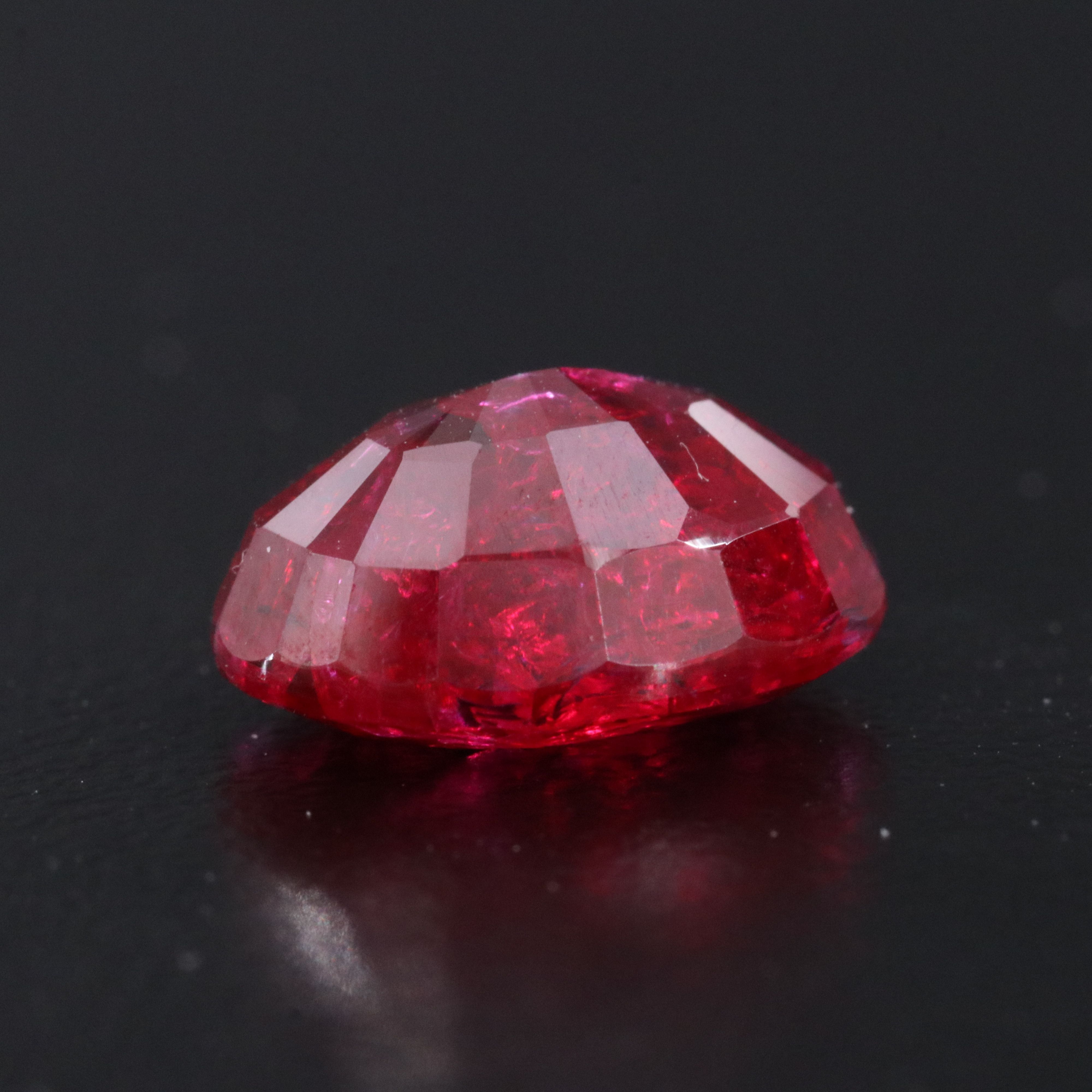 Loose 6.84 CT Lab Grown Ruby
