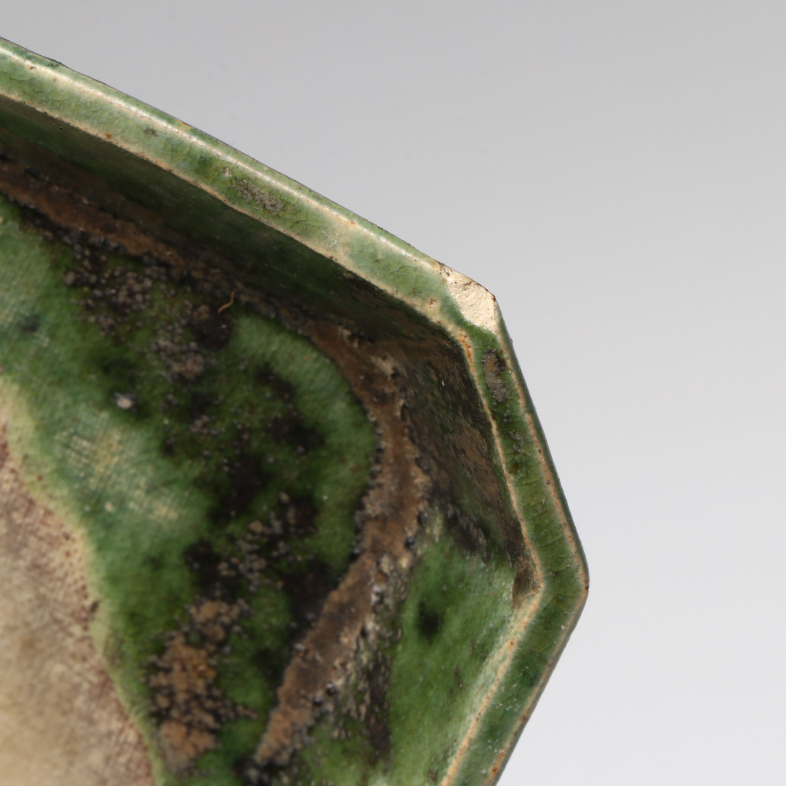 Japanese Studio Ceramic Tea Bowl and Wall Plate, 20th Century