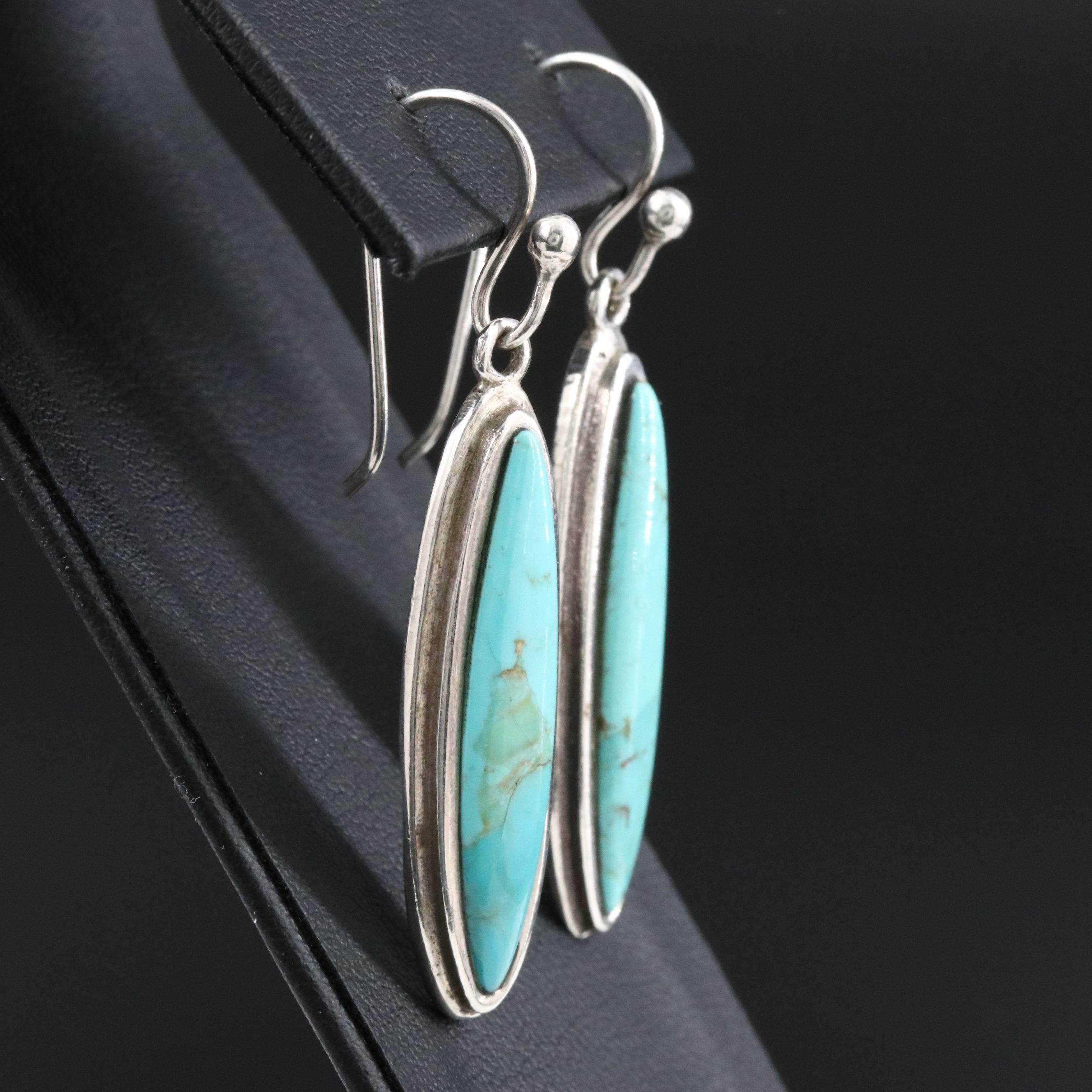 Sterling Turquoise Dangle Earrings