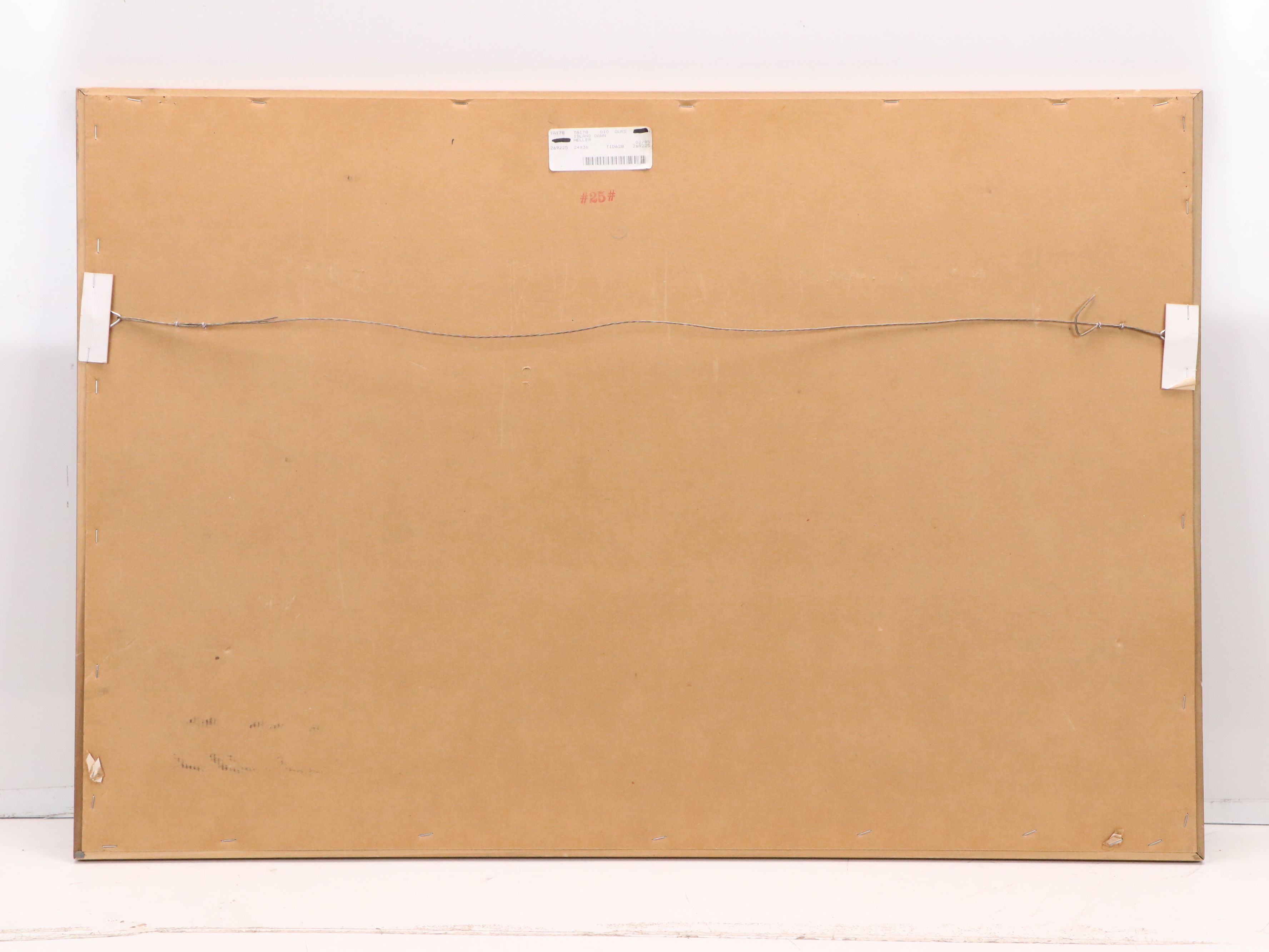 Abstract Offset Lithograph with Gold Embellishments After Deirdre Heller