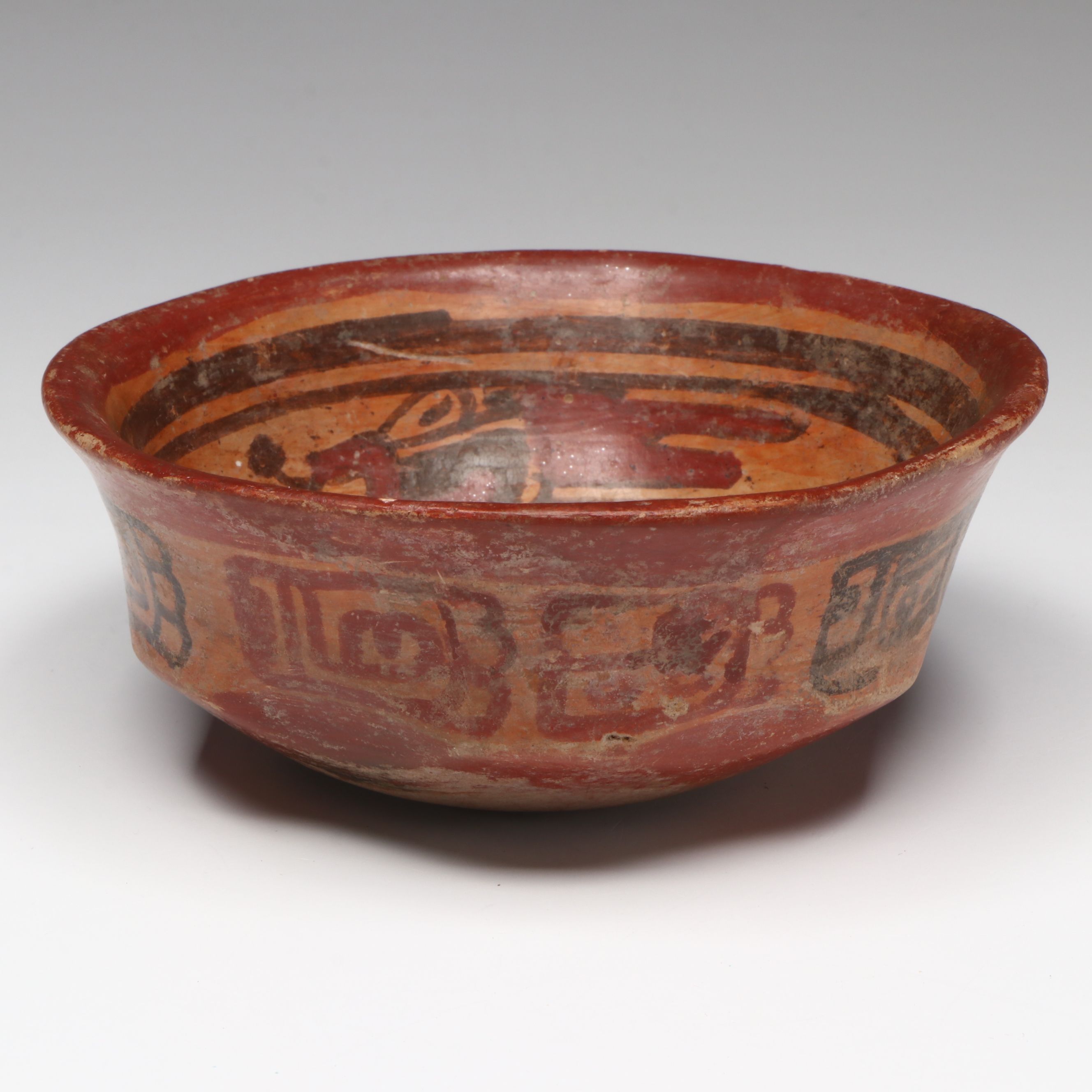 Pre-Columbian Maya Pottery Copador Bowl, Circa 600–900 CE