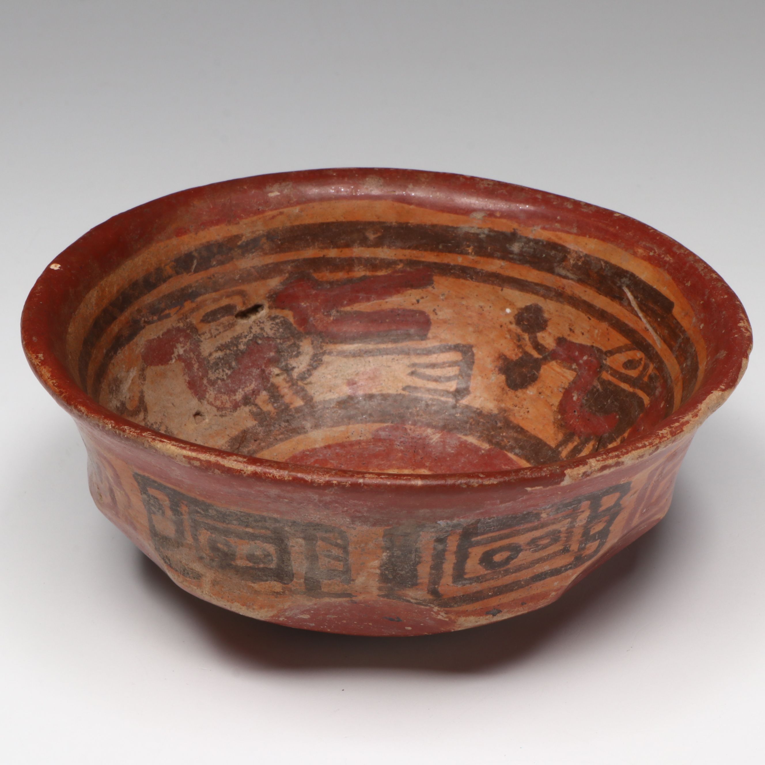 Pre-Columbian Maya Pottery Copador Bowl, Circa 600–900 CE