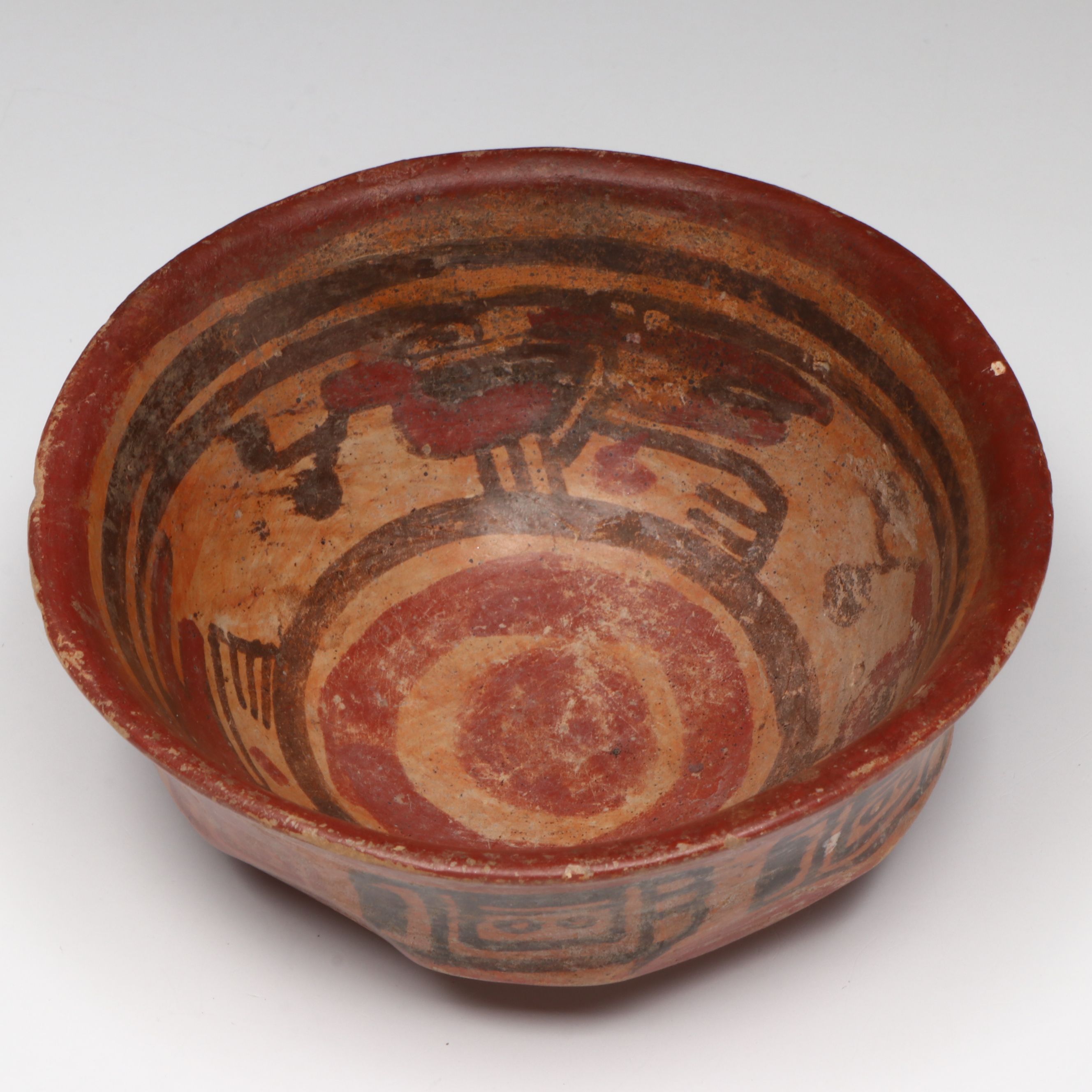 Pre-Columbian Maya Pottery Copador Bowl, Circa 600–900 CE
