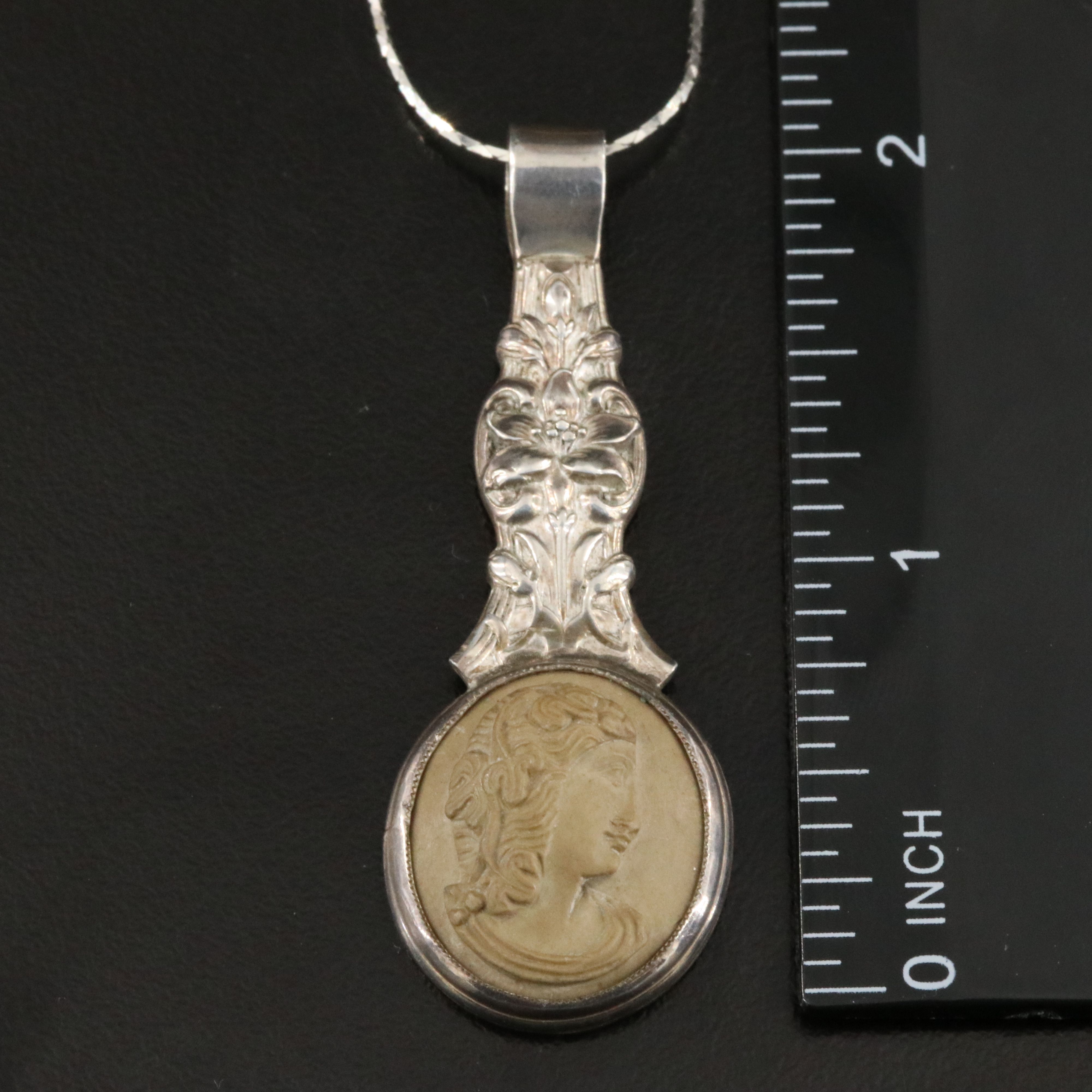 Sterling Necklace Collection Featuring Lava Cameo