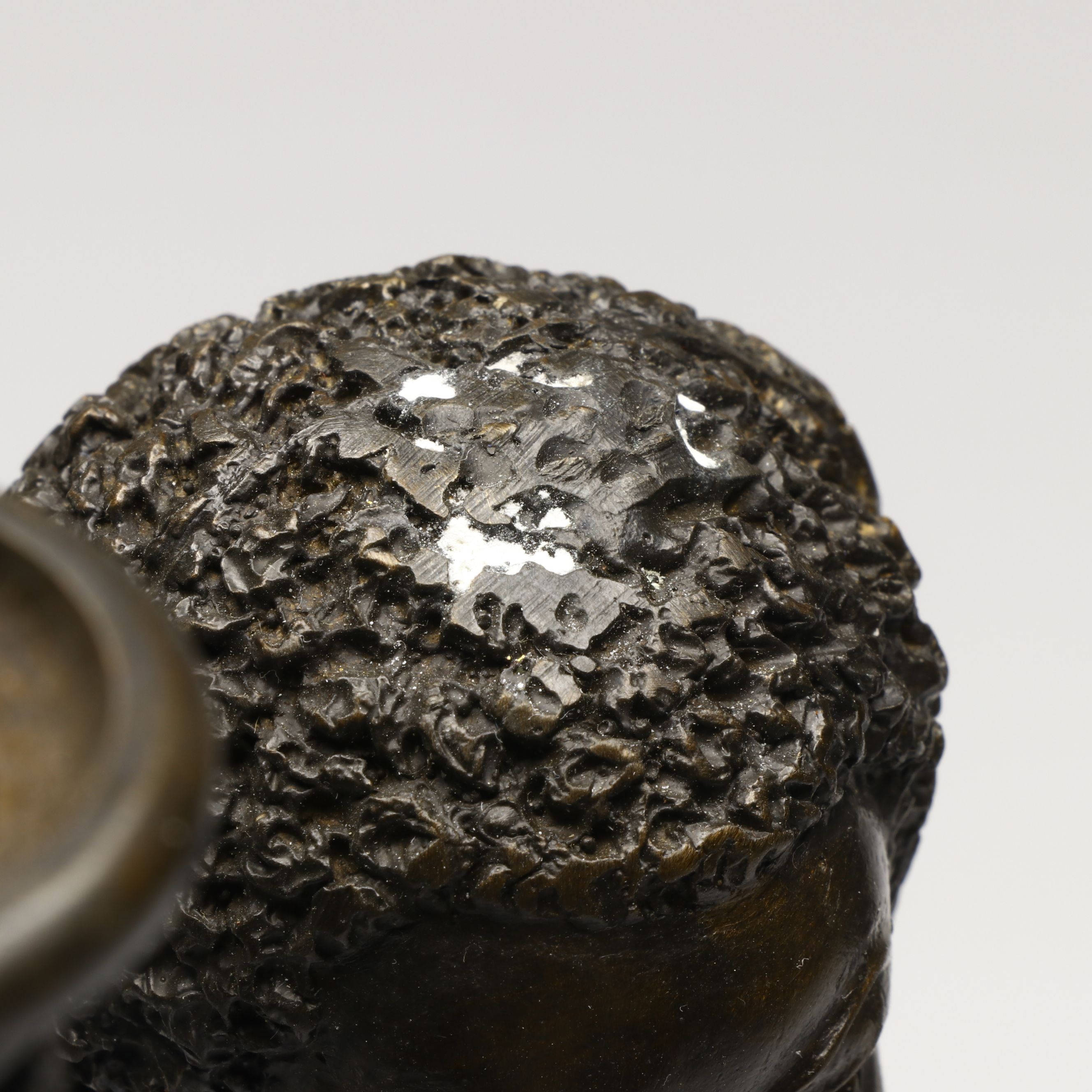 Bronze Finish Figural Candle Holder