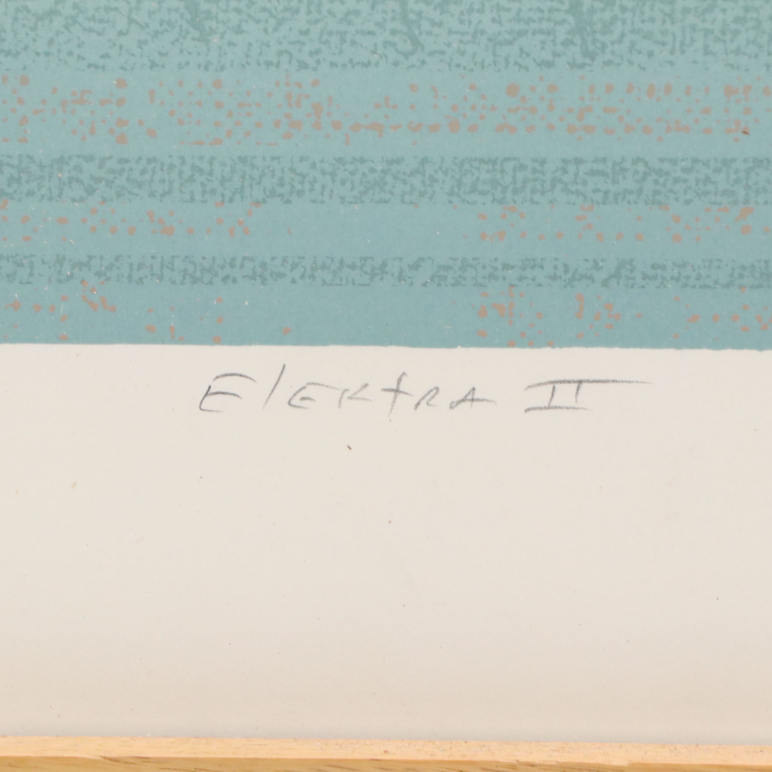 Lee Abstract Geometric Serigraph "Elektra II"