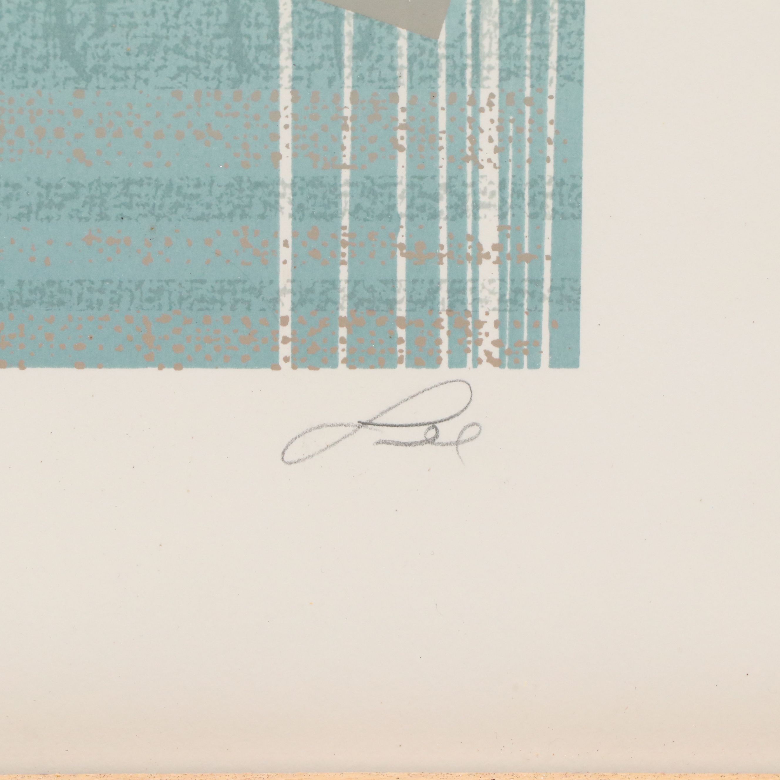 Lee Abstract Geometric Serigraph "Elektra II"