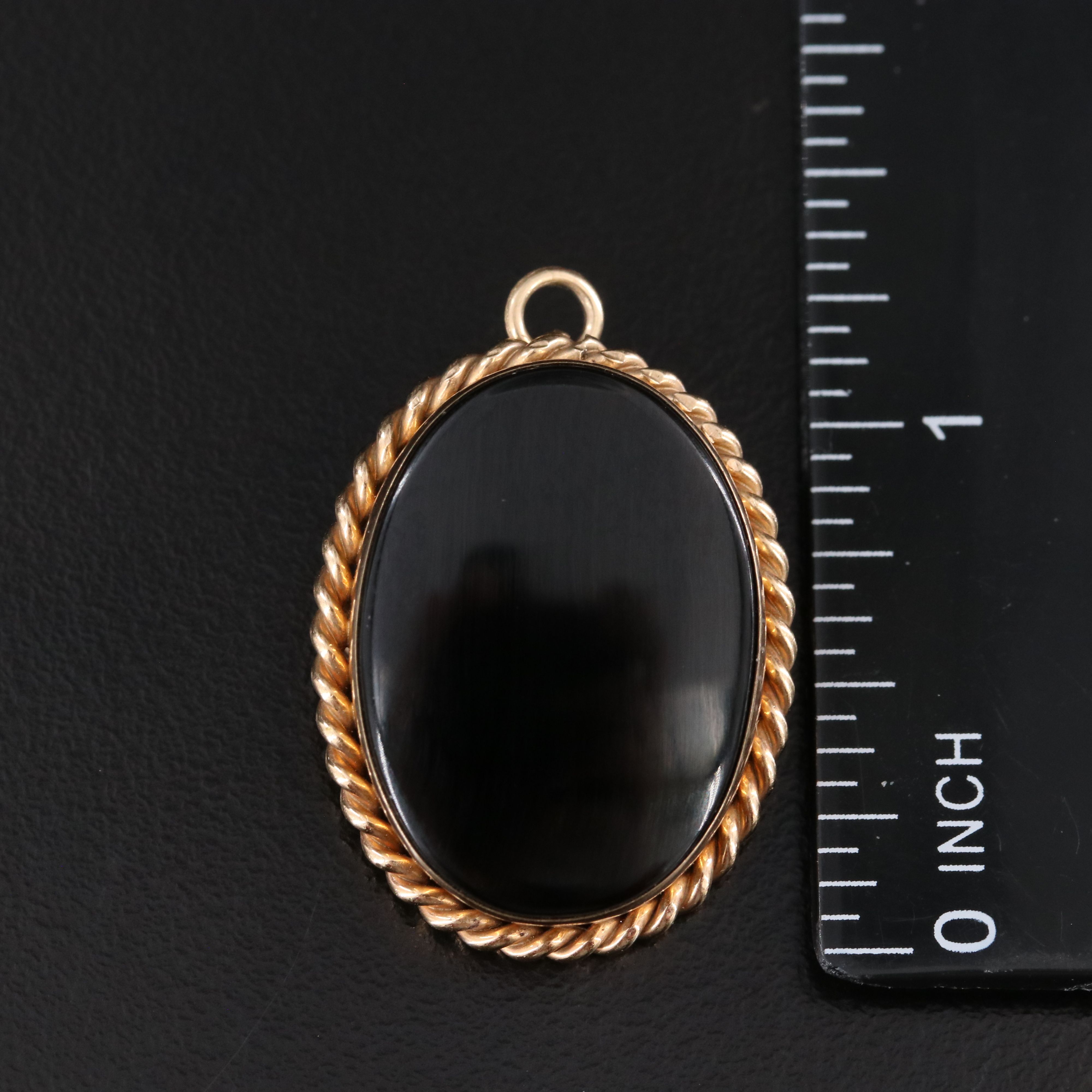 W.E. Richards Co. and Carla Gold-Filled Black Onyx Earrings and Pendant