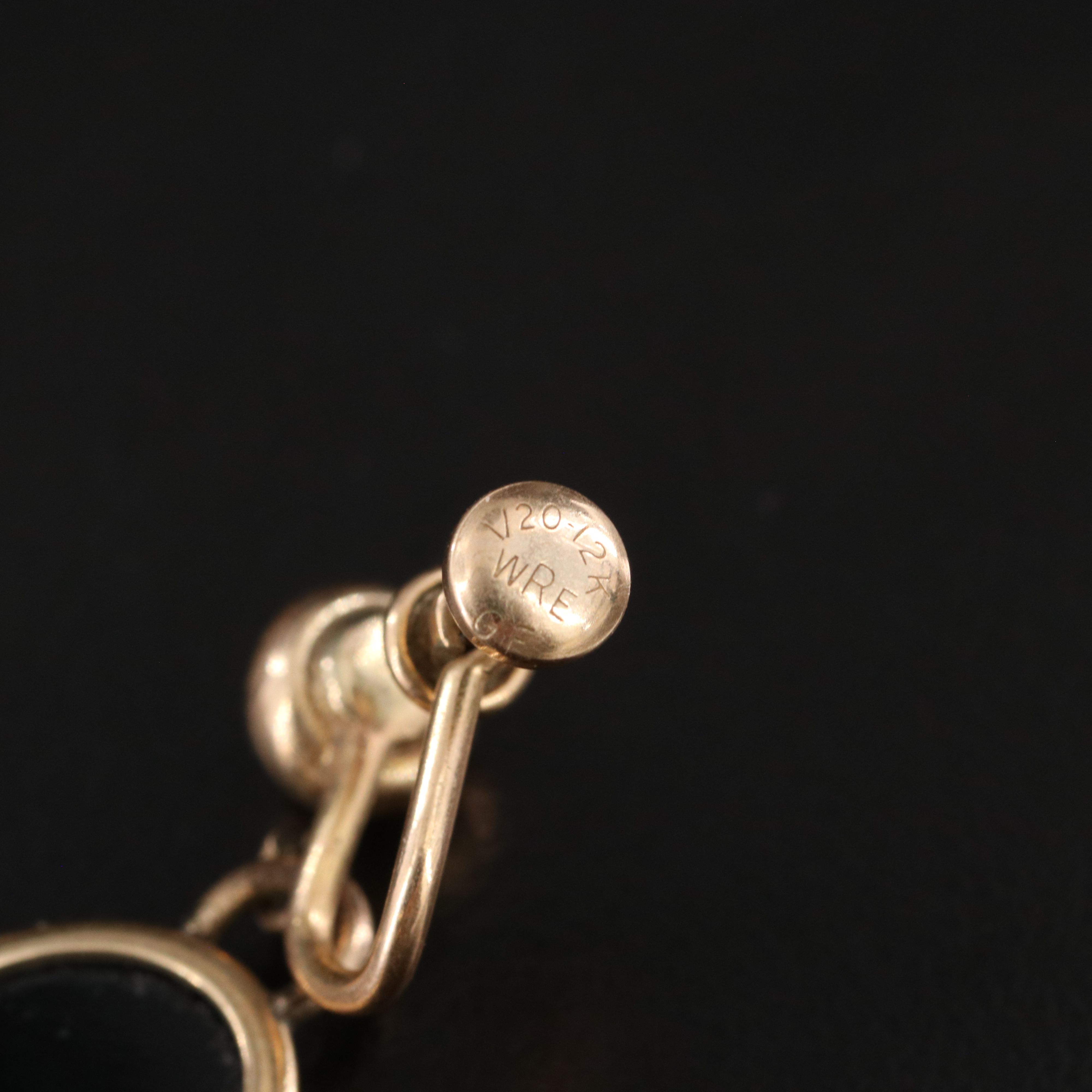 W.E. Richards Co. and Carla Gold-Filled Black Onyx Earrings and Pendant