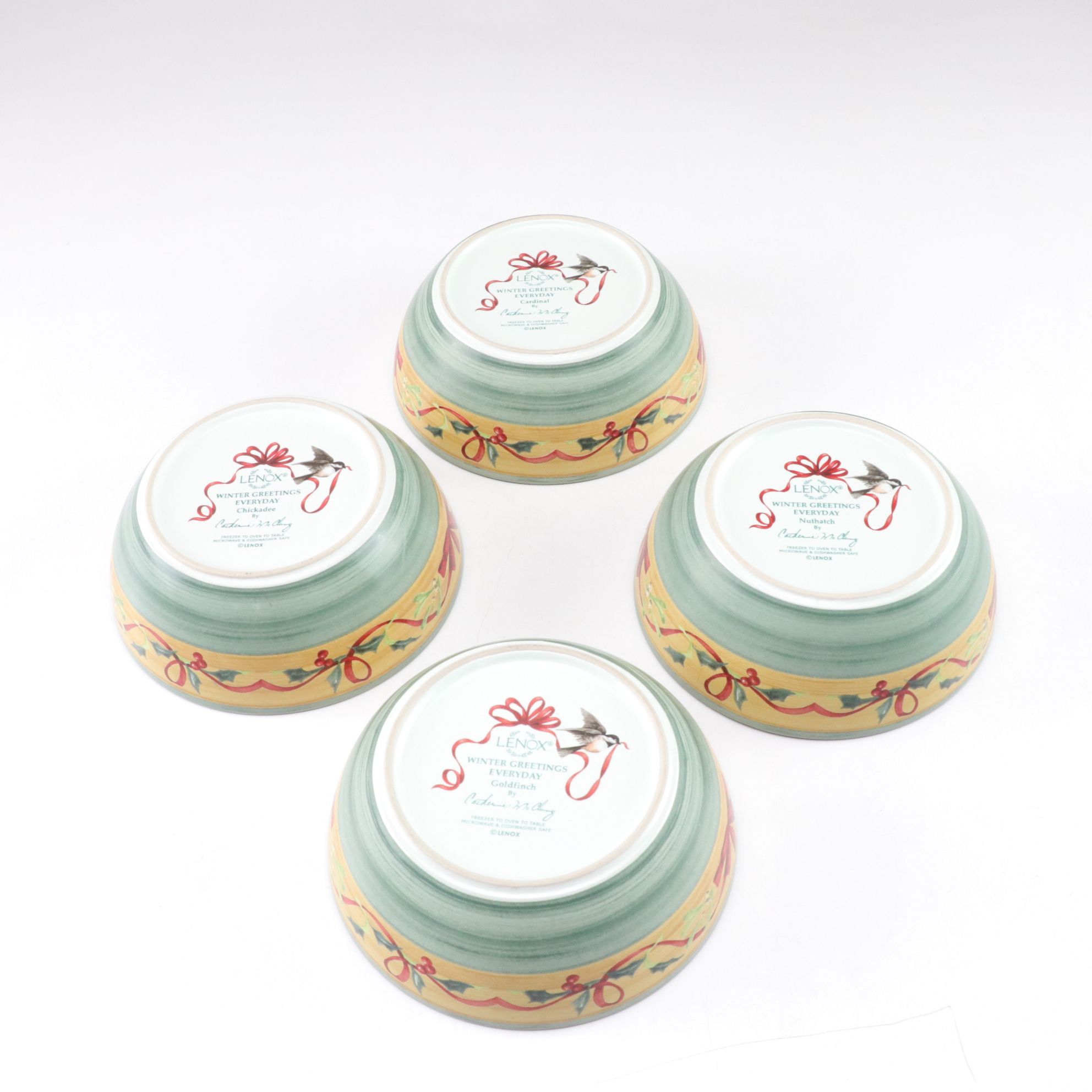 Catherine McClung for Lenox "Winter Greetings" Dinnerware and Serving Pieces