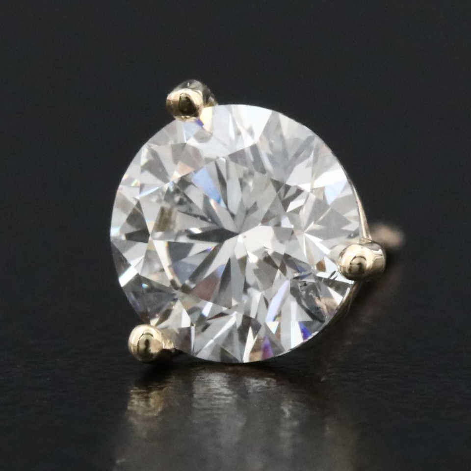 10K 2.00 CTW Lab Grown Diamond Stud Earrings