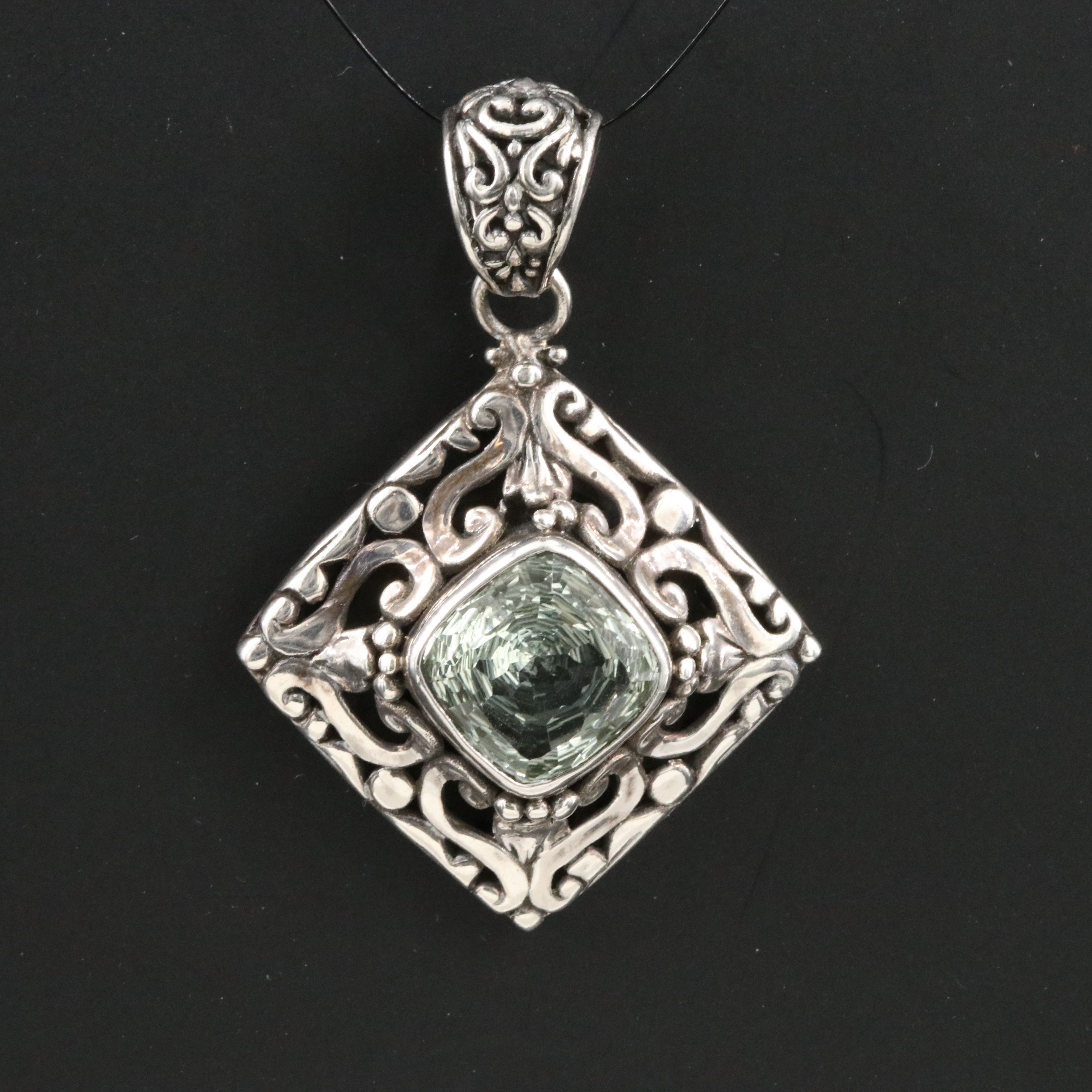 Sarda Sterling Prasiolite Pendant
