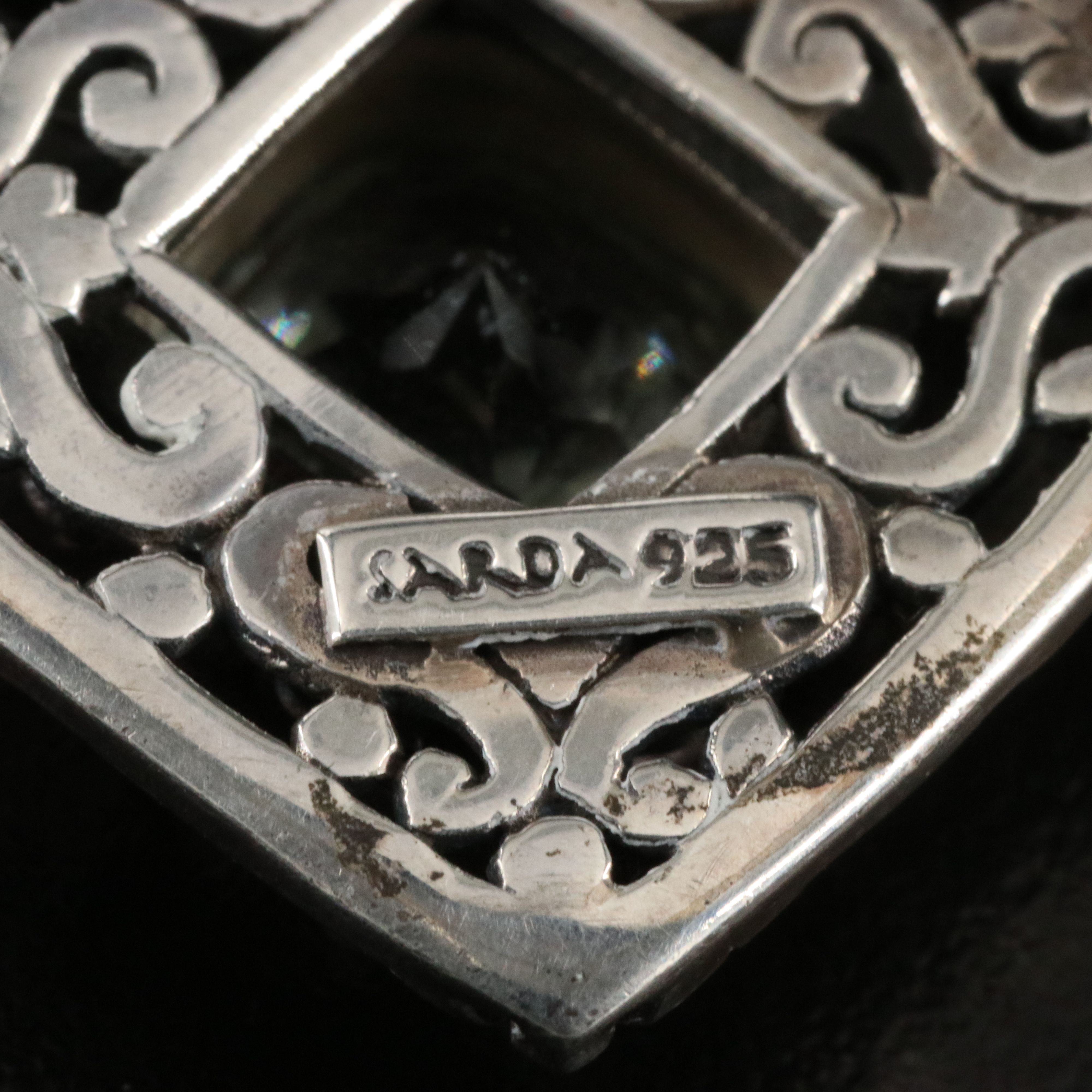 Sarda Sterling Prasiolite Pendant