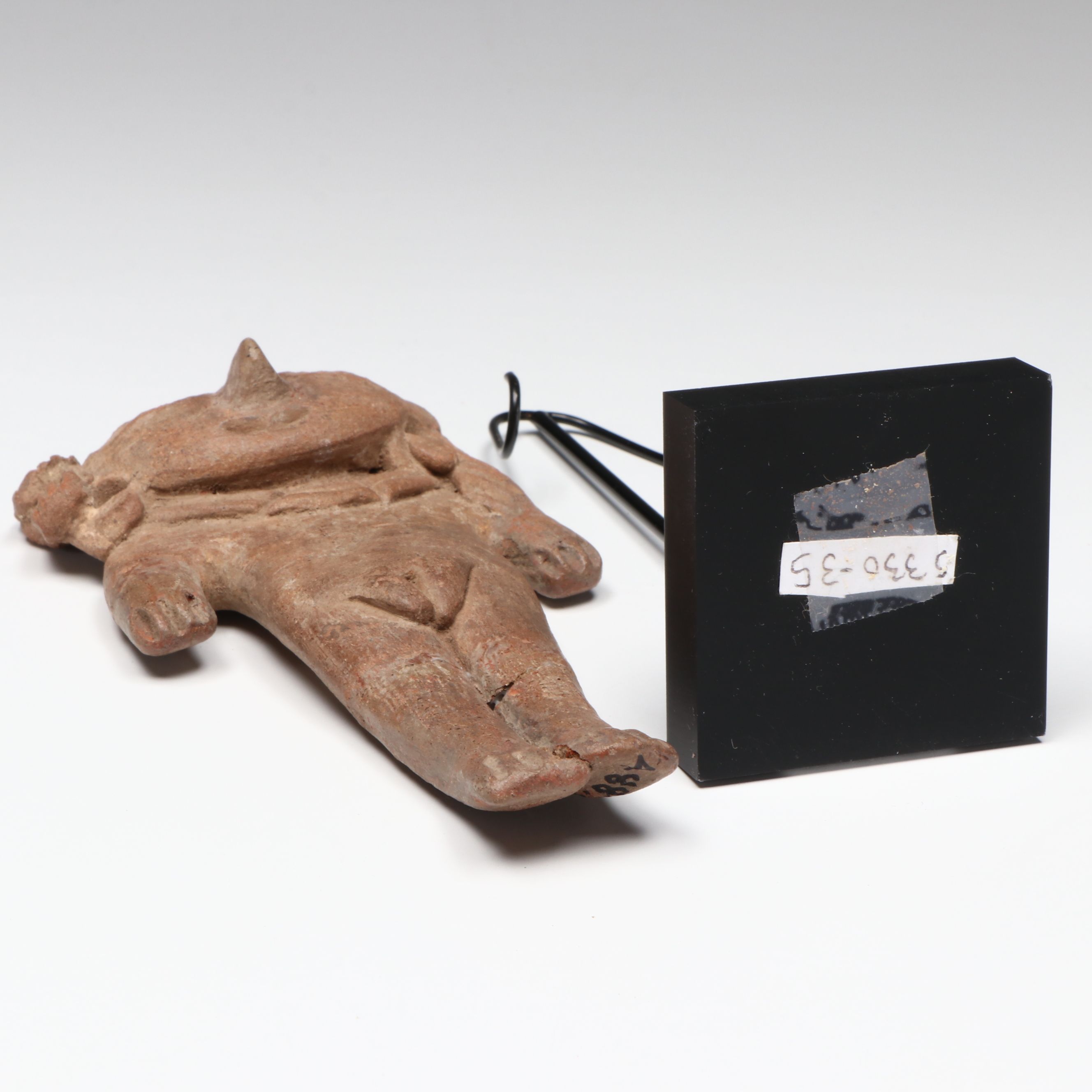 Pre-Columbian Michoacan Pottery Pretty Lady Figure, Circa 550–100 BCE