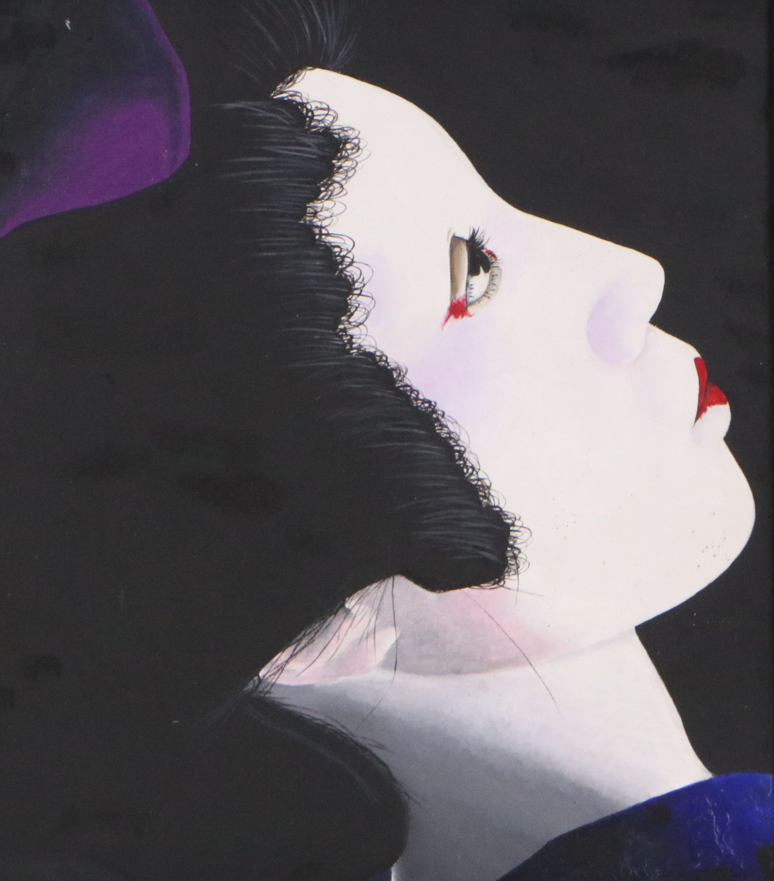 Japanese Portrait Oil Painting, 21st Century