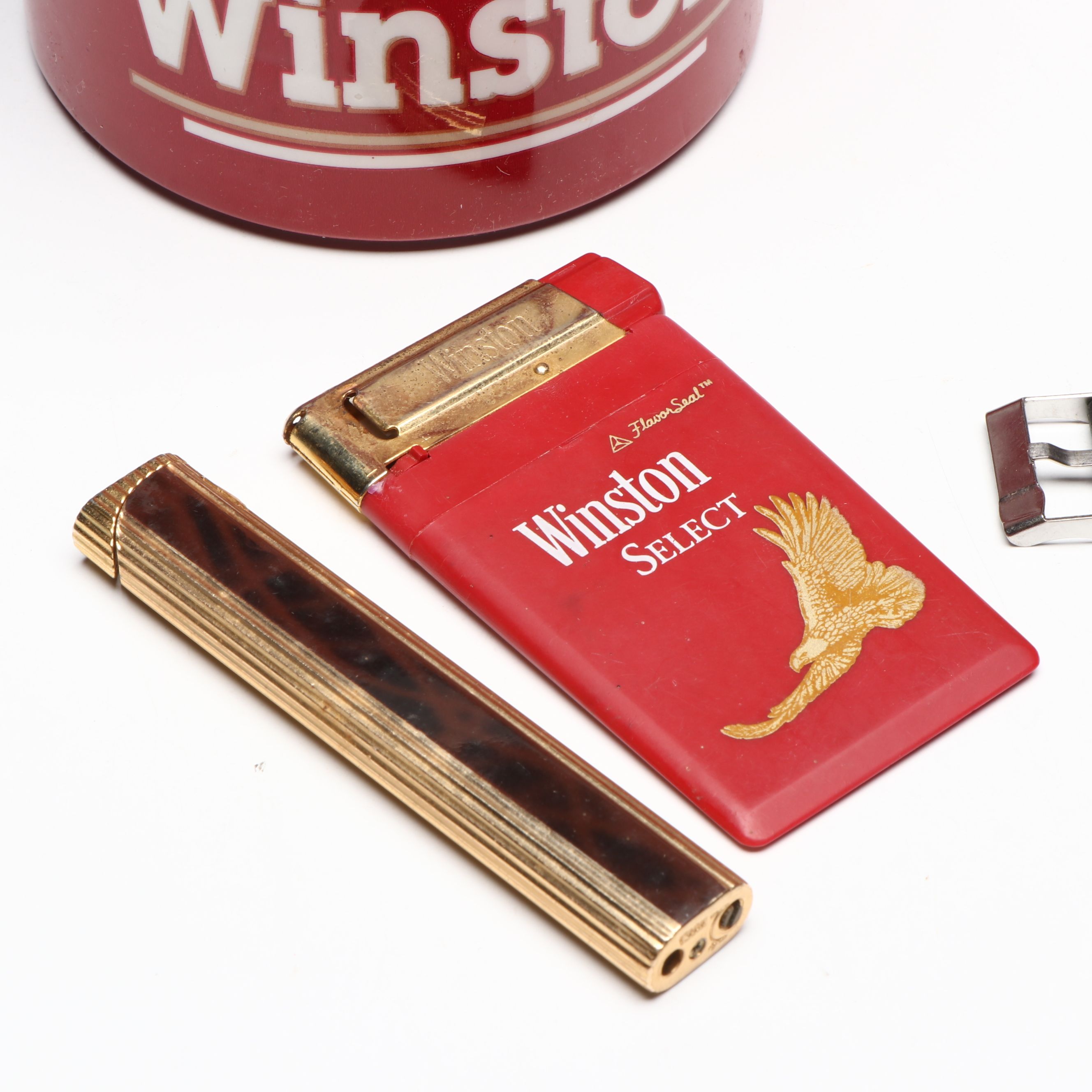 Winston Mugs, Plaque, Alarm Clock and More Vintage Advertising Memorabilia