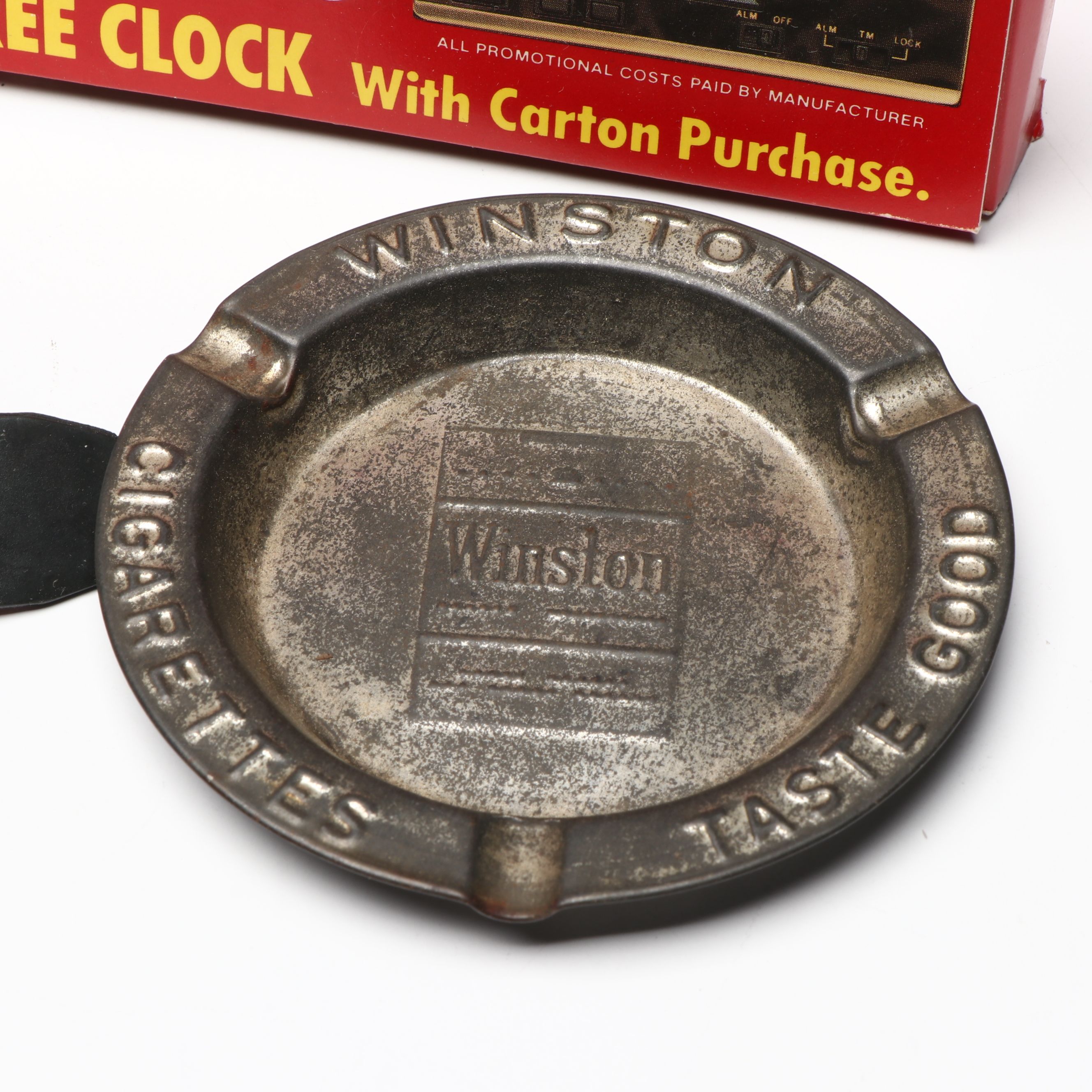 Winston Mugs, Plaque, Alarm Clock and More Vintage Advertising Memorabilia