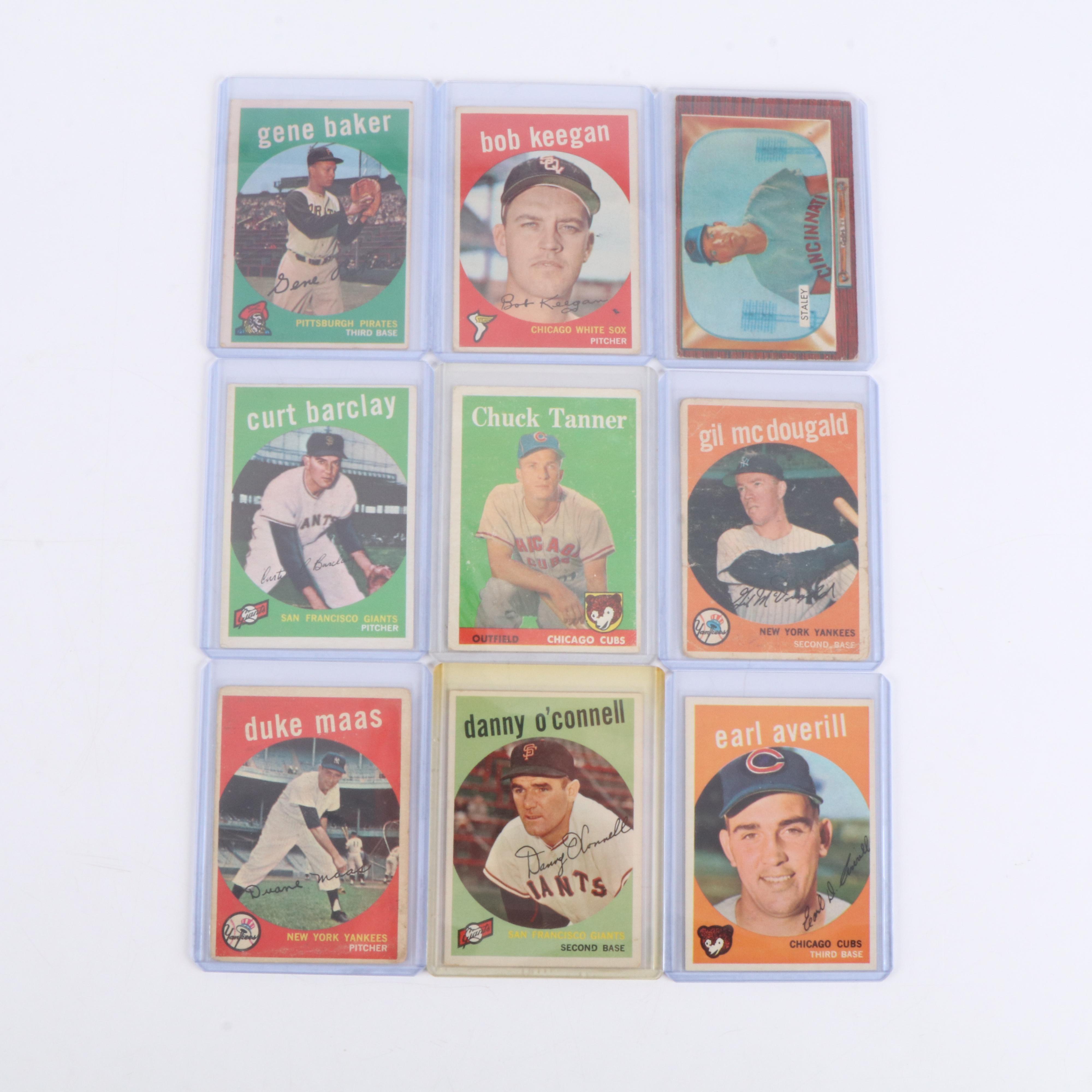 Topps and Bowman Baseball Cards with 1951 Wrappers, 1950s