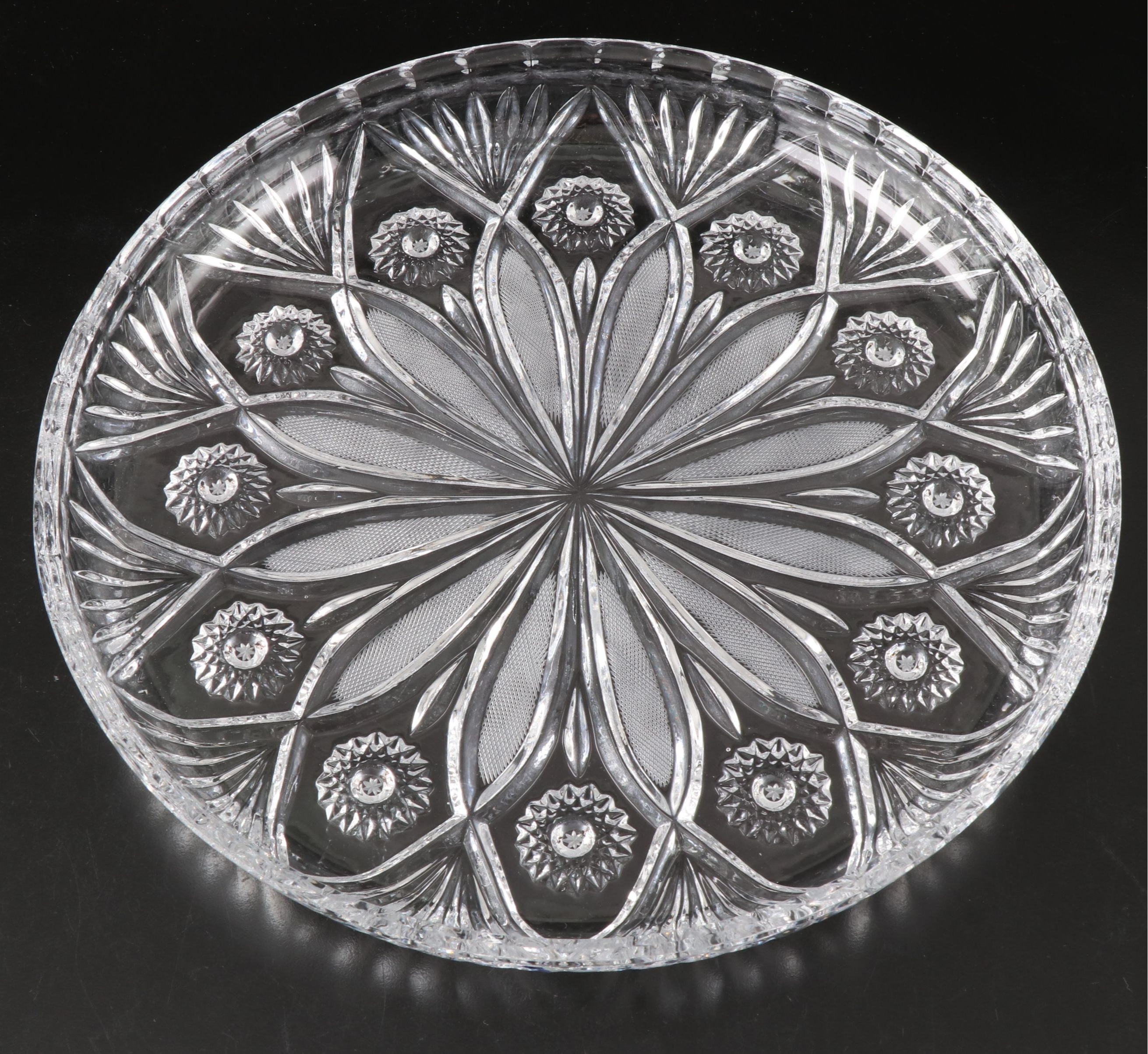 Imperial Pinwheel Cut Crystal Champagne Bucket with Other Crystal Table Décor