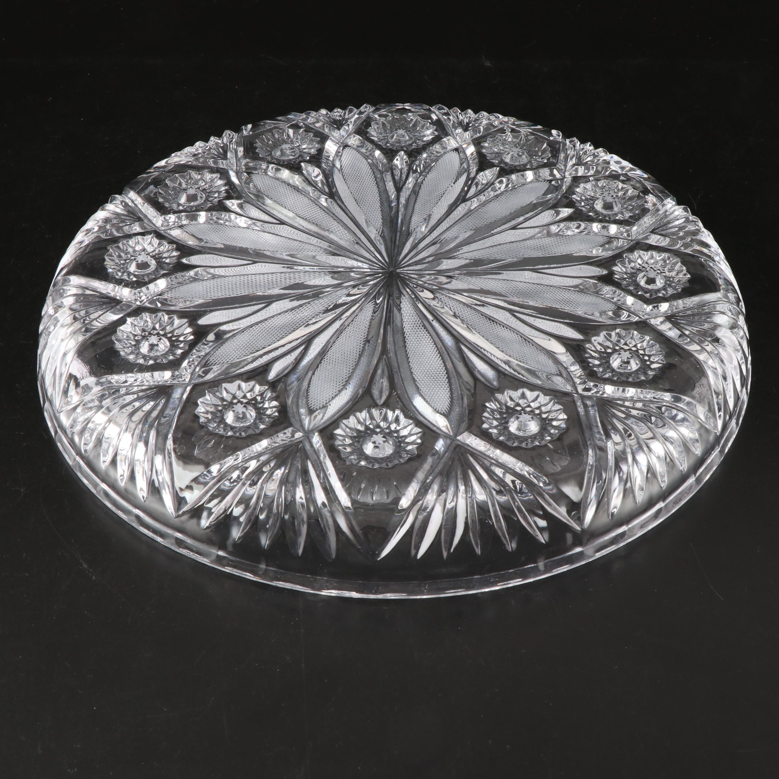 Imperial Pinwheel Cut Crystal Champagne Bucket with Other Crystal Table Décor