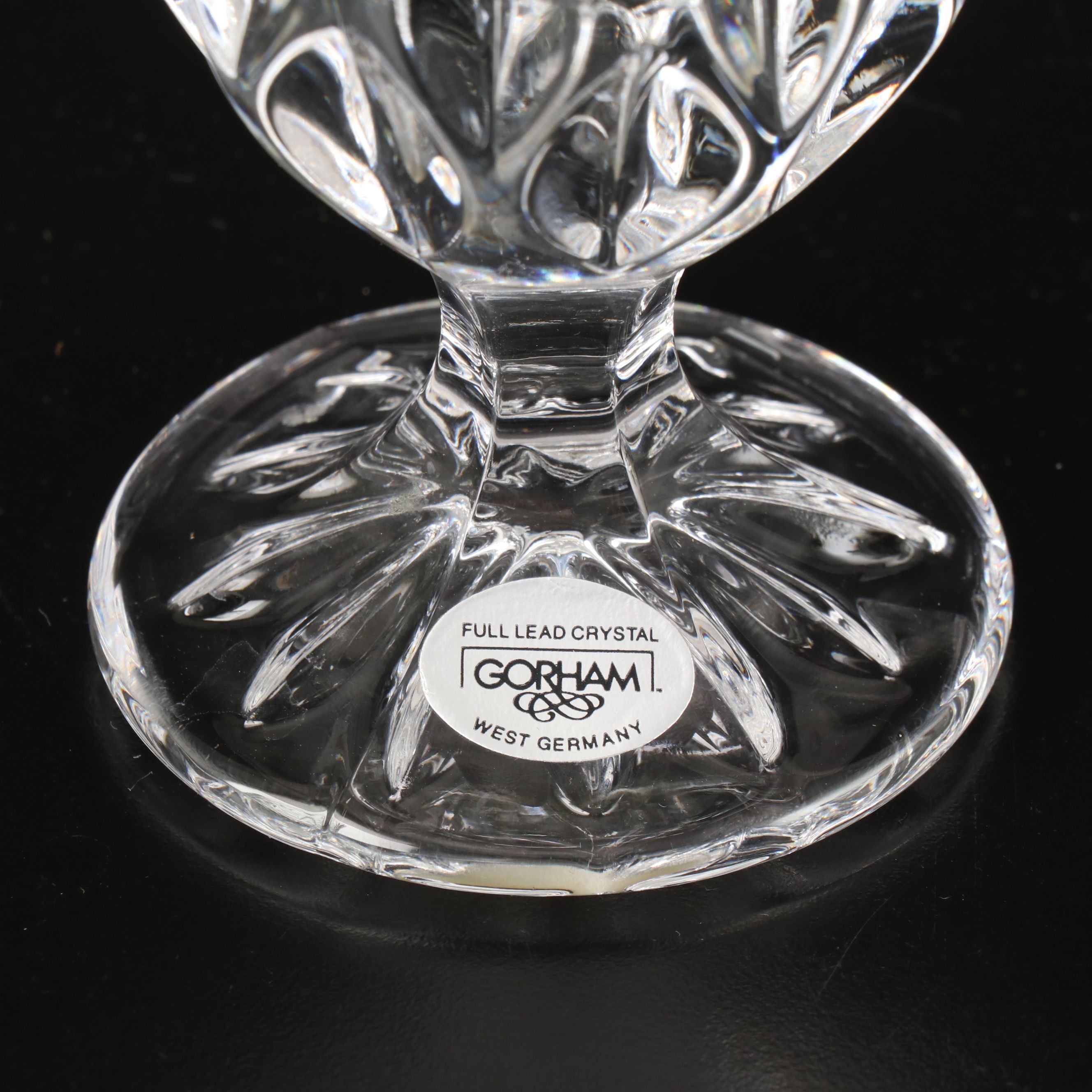 Imperial Pinwheel Cut Crystal Champagne Bucket with Other Crystal Table Décor