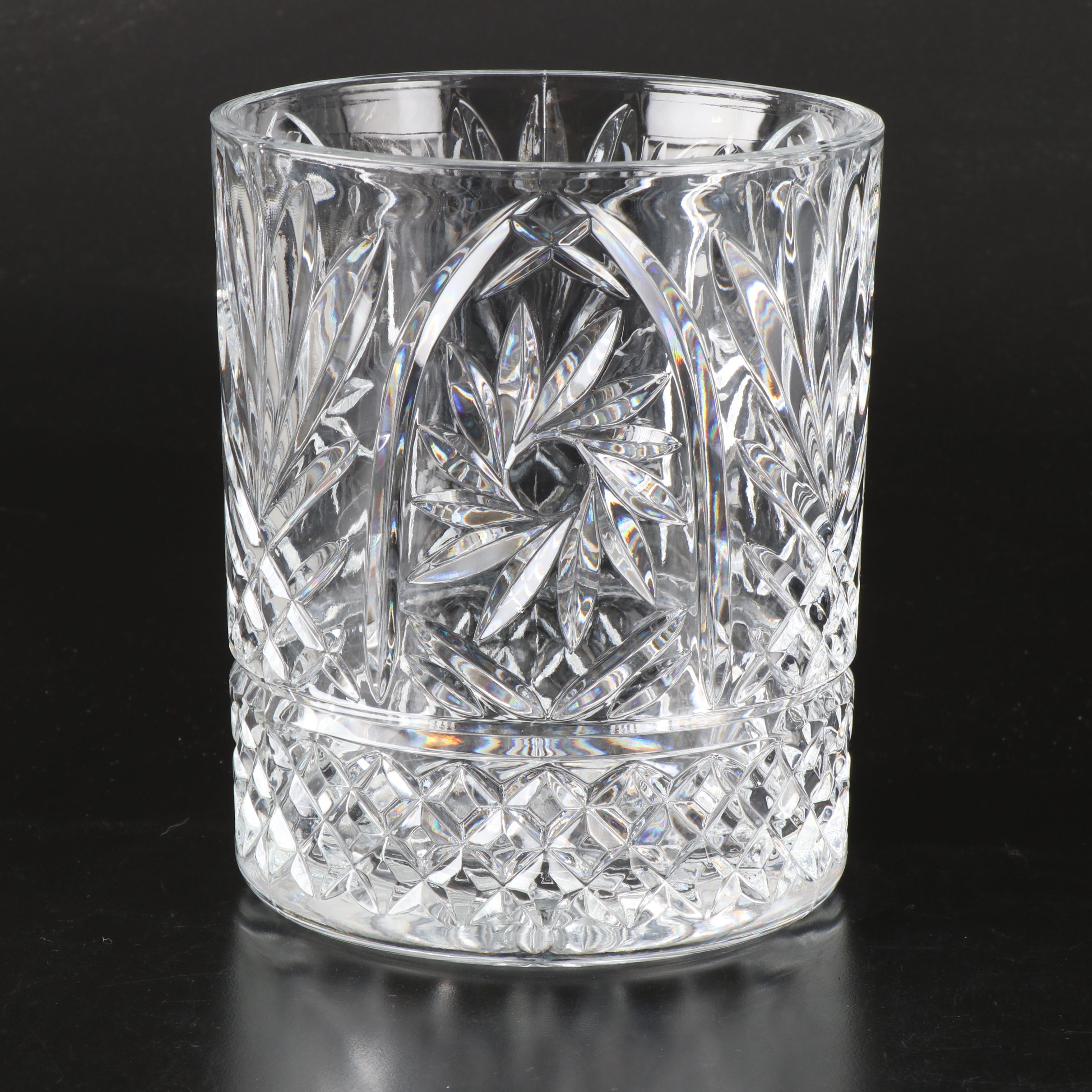 Imperial Pinwheel Cut Crystal Champagne Bucket with Other Crystal Table Décor