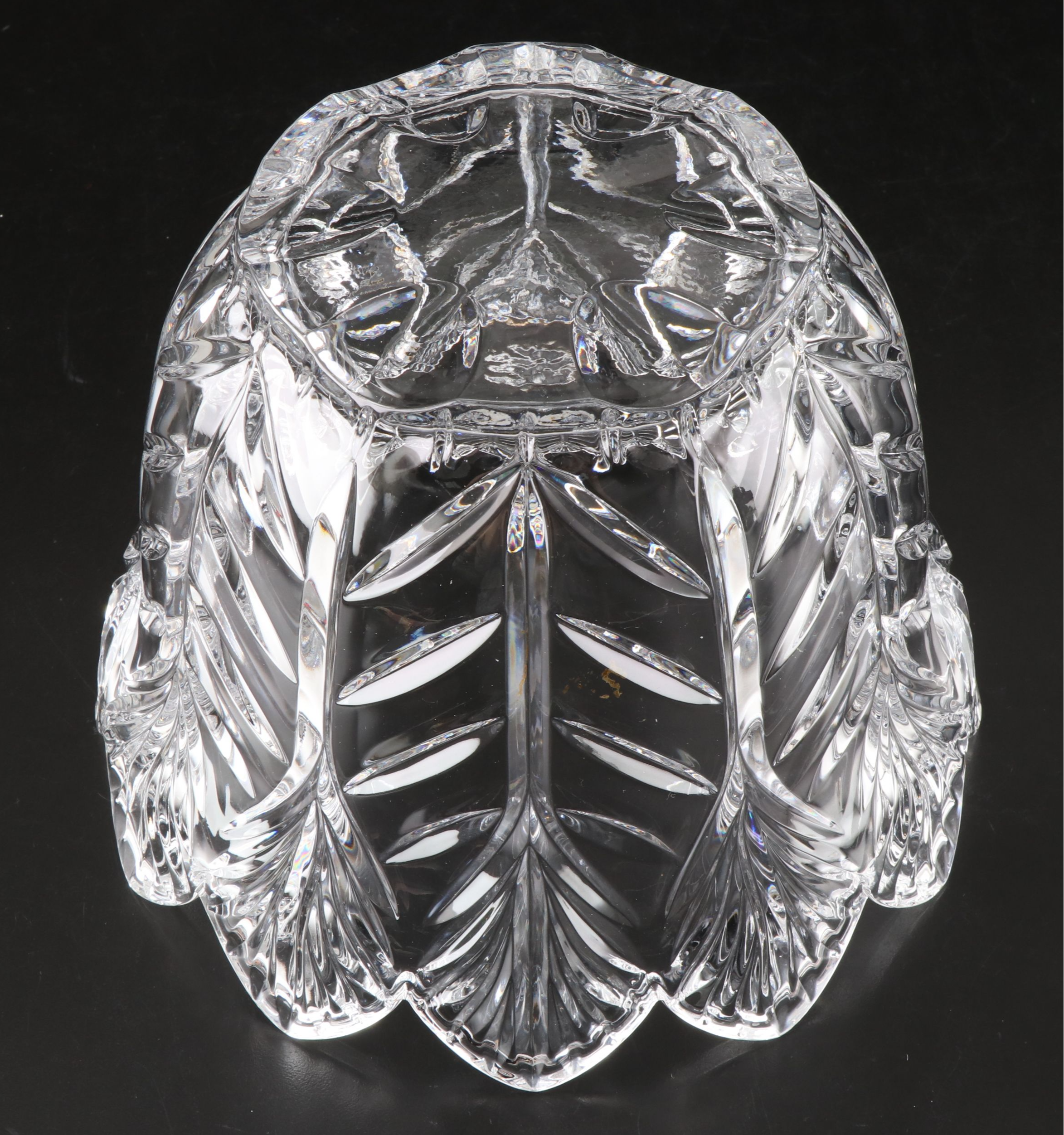 Imperial Pinwheel Cut Crystal Champagne Bucket with Other Crystal Table Décor