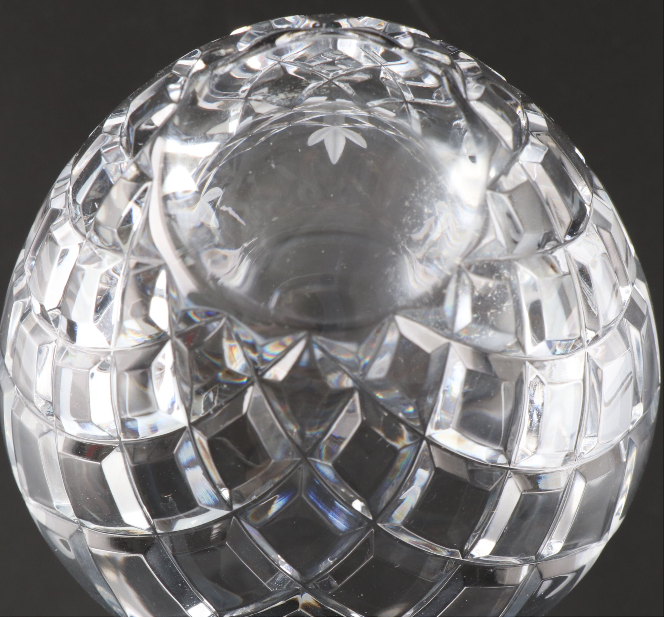 Imperial Pinwheel Cut Crystal Champagne Bucket with Other Crystal Table Décor