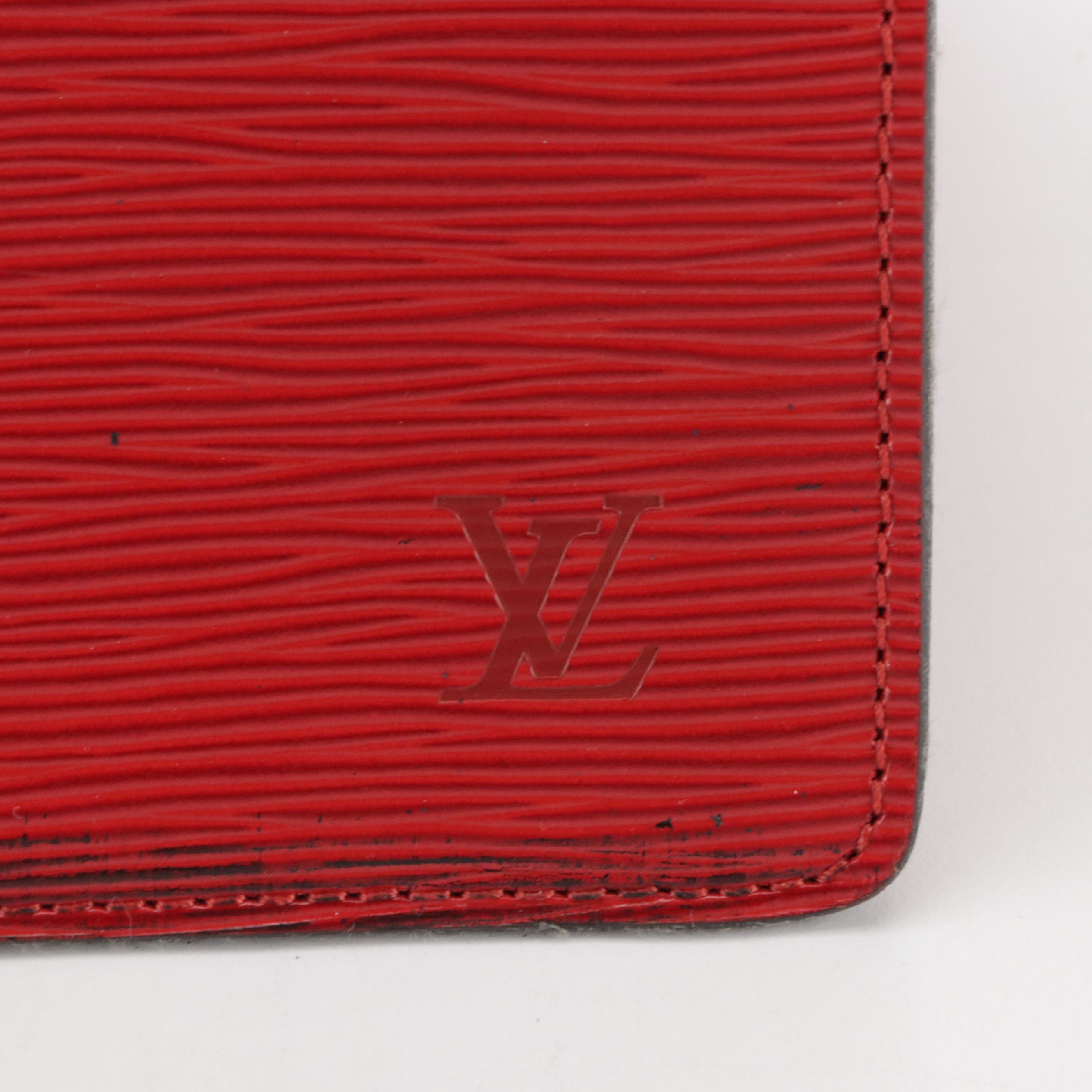 Louis Vuitton Riviera Handbag in Red Epi and Smooth Leather