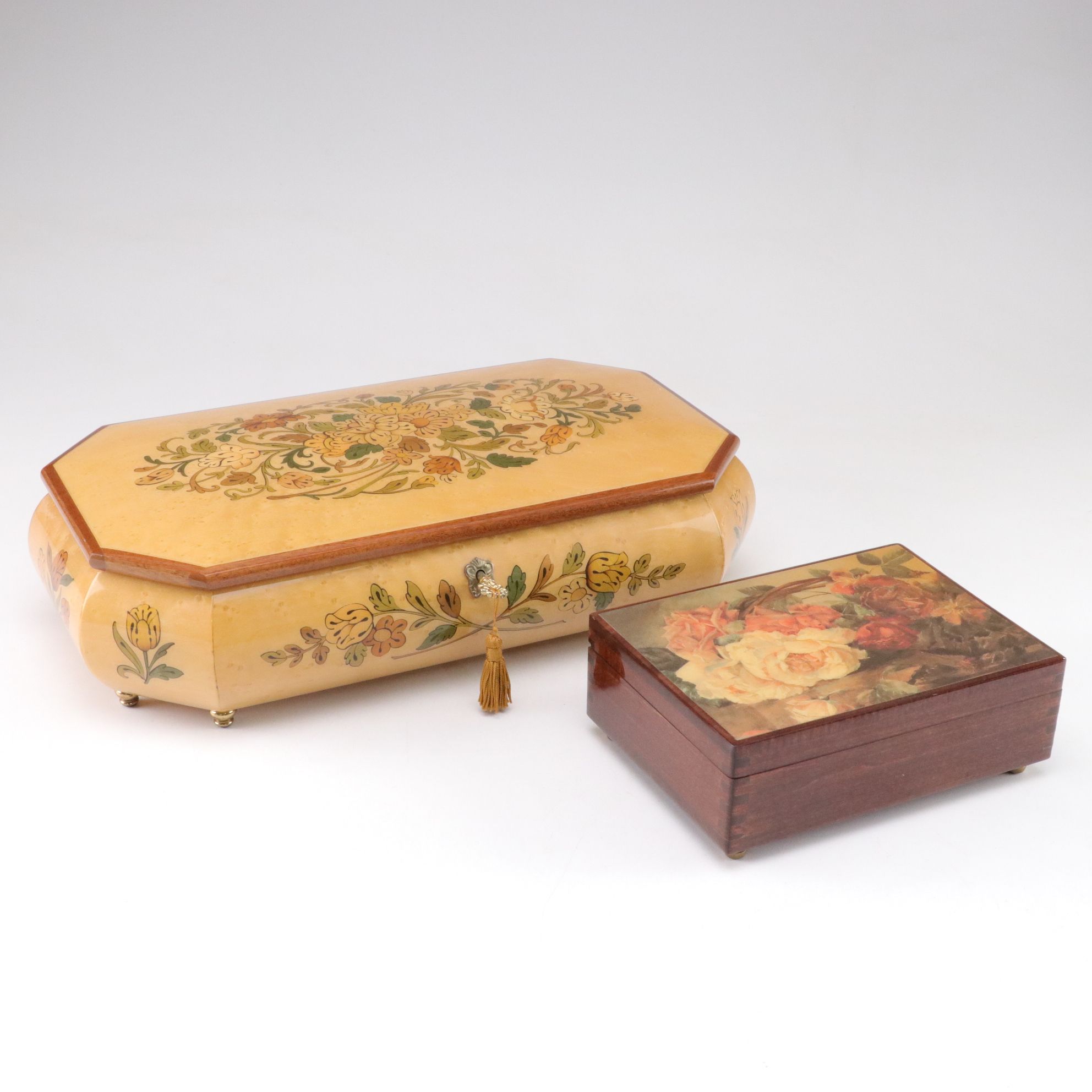 Musical Jewelry Boxes Playing "The Wind Beneath My Wings" and More