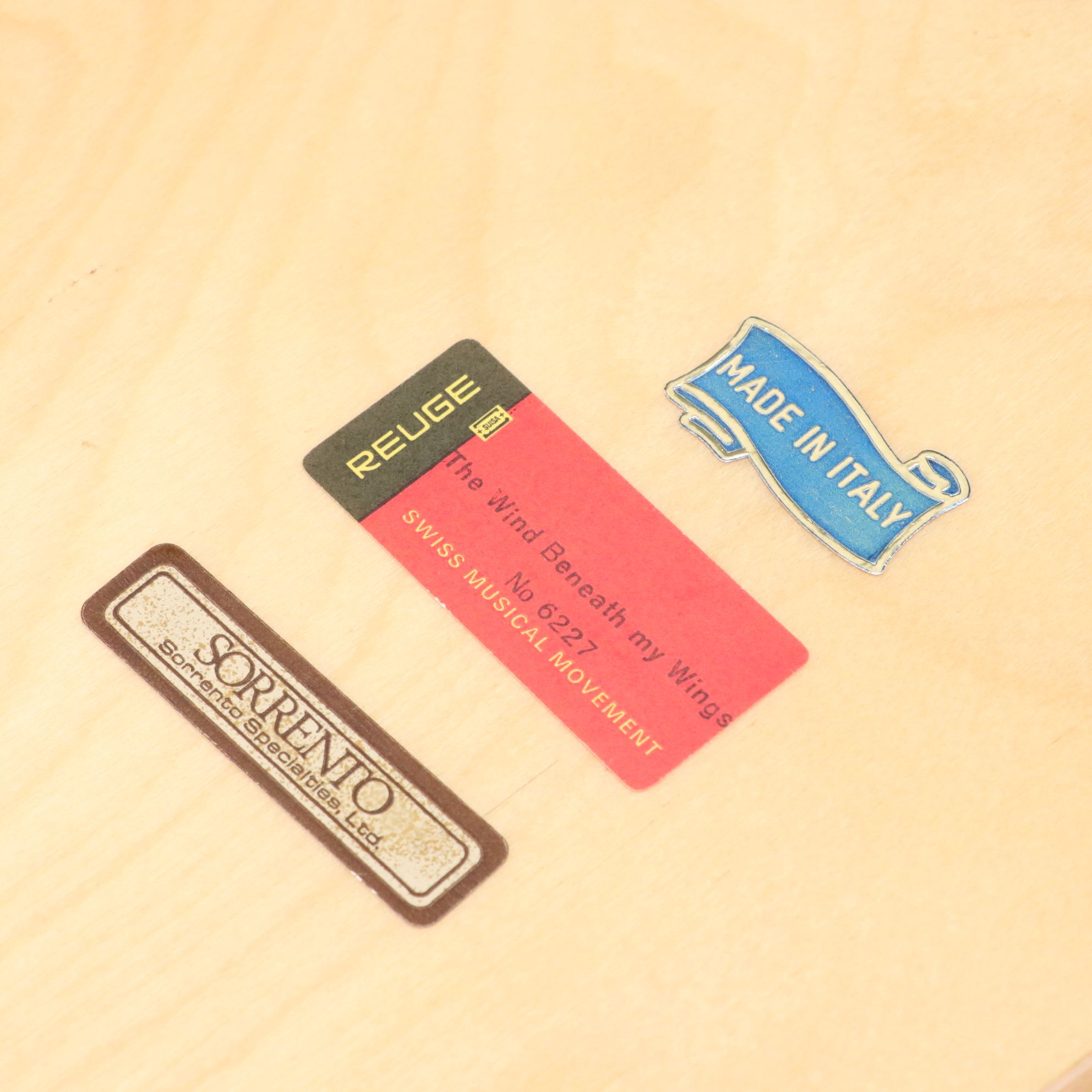 Musical Jewelry Boxes Playing "The Wind Beneath My Wings" and More