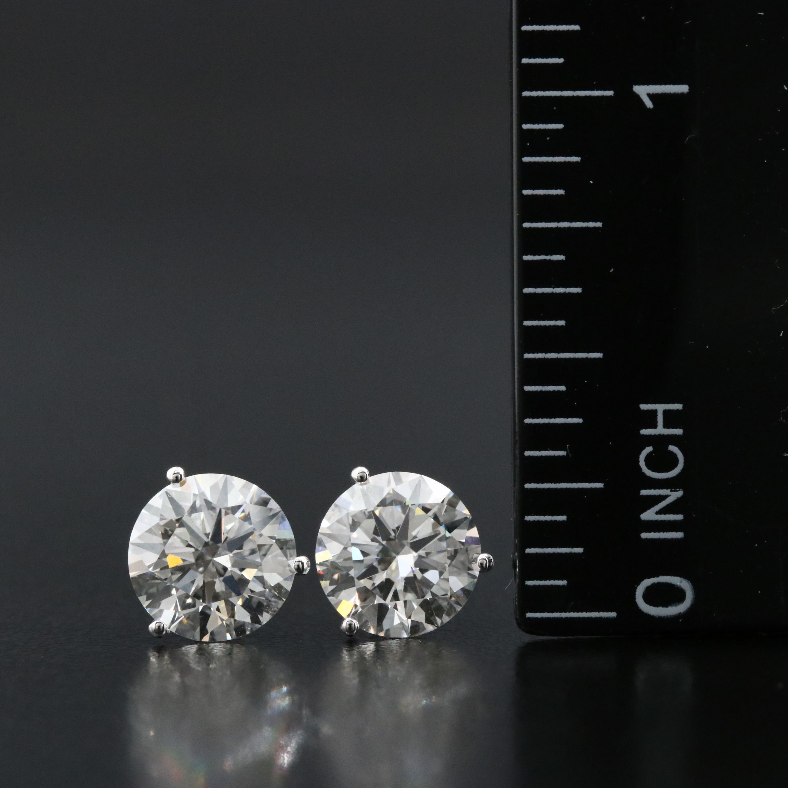 14K 4.00 CTW Lab Grown Diamond Stud  Earrings