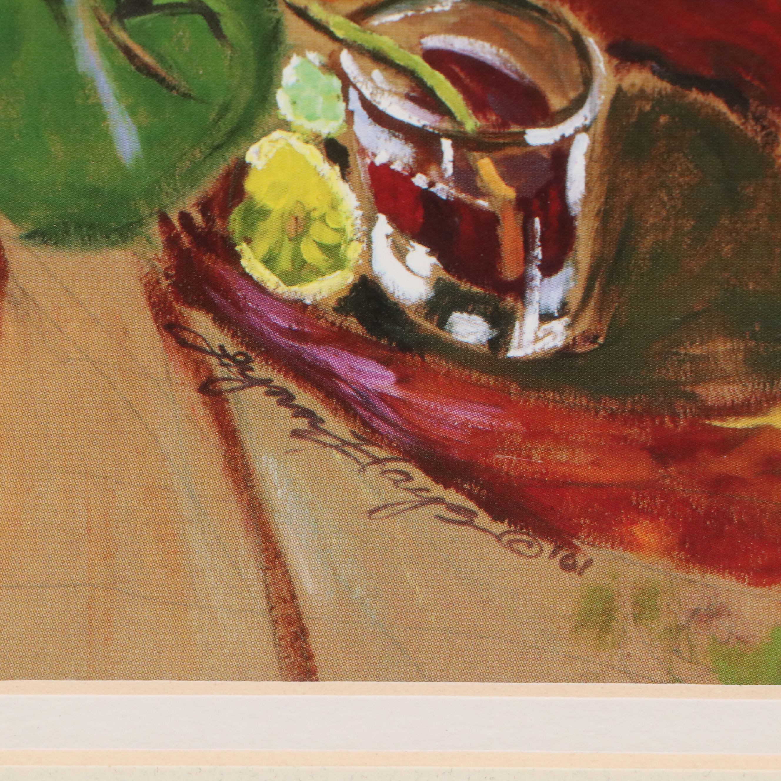 Offset Lithograph After Lynn Hays "Coffee Canary de Santiago"