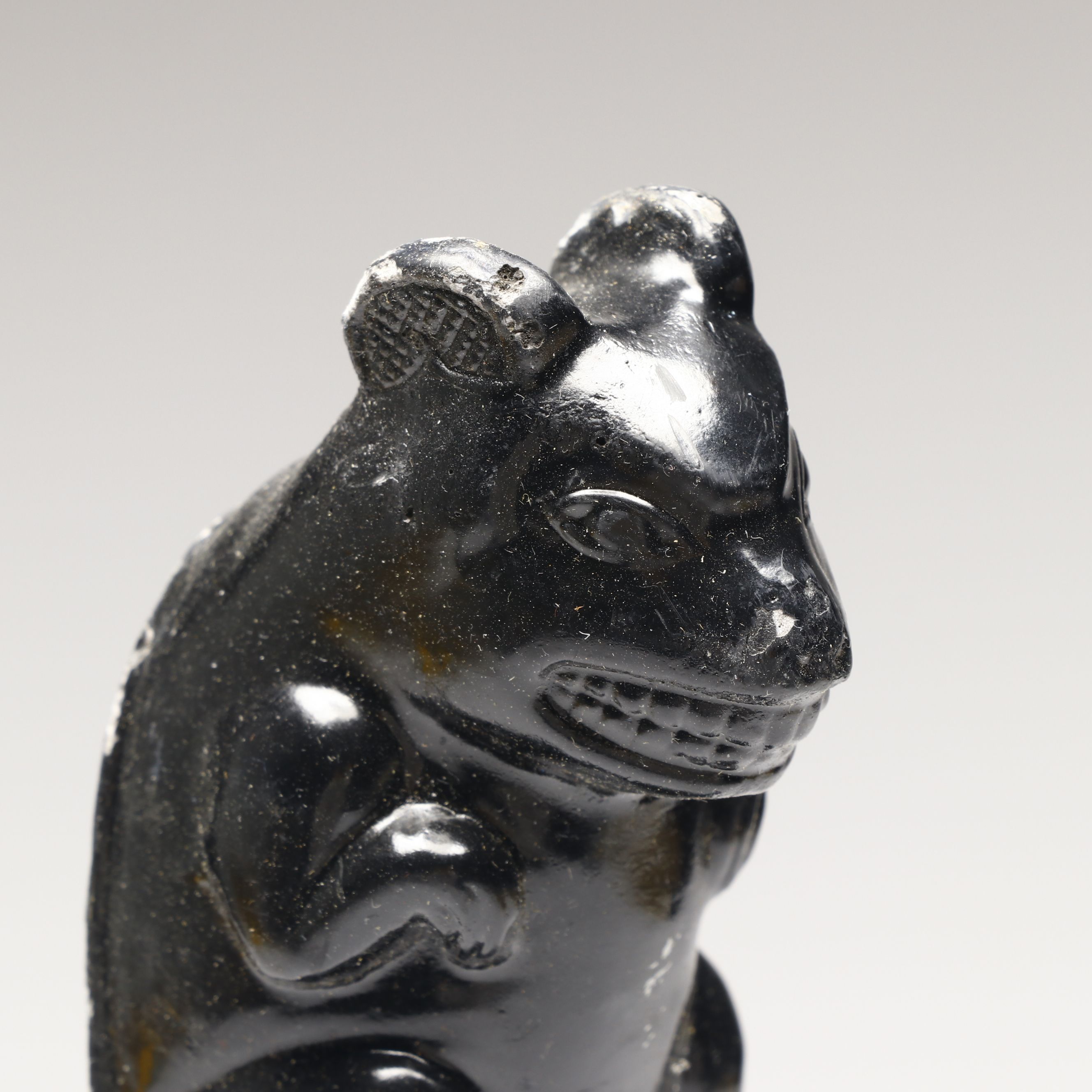 Haida Carved Argillite Totem Pole Figurine, 20th Century