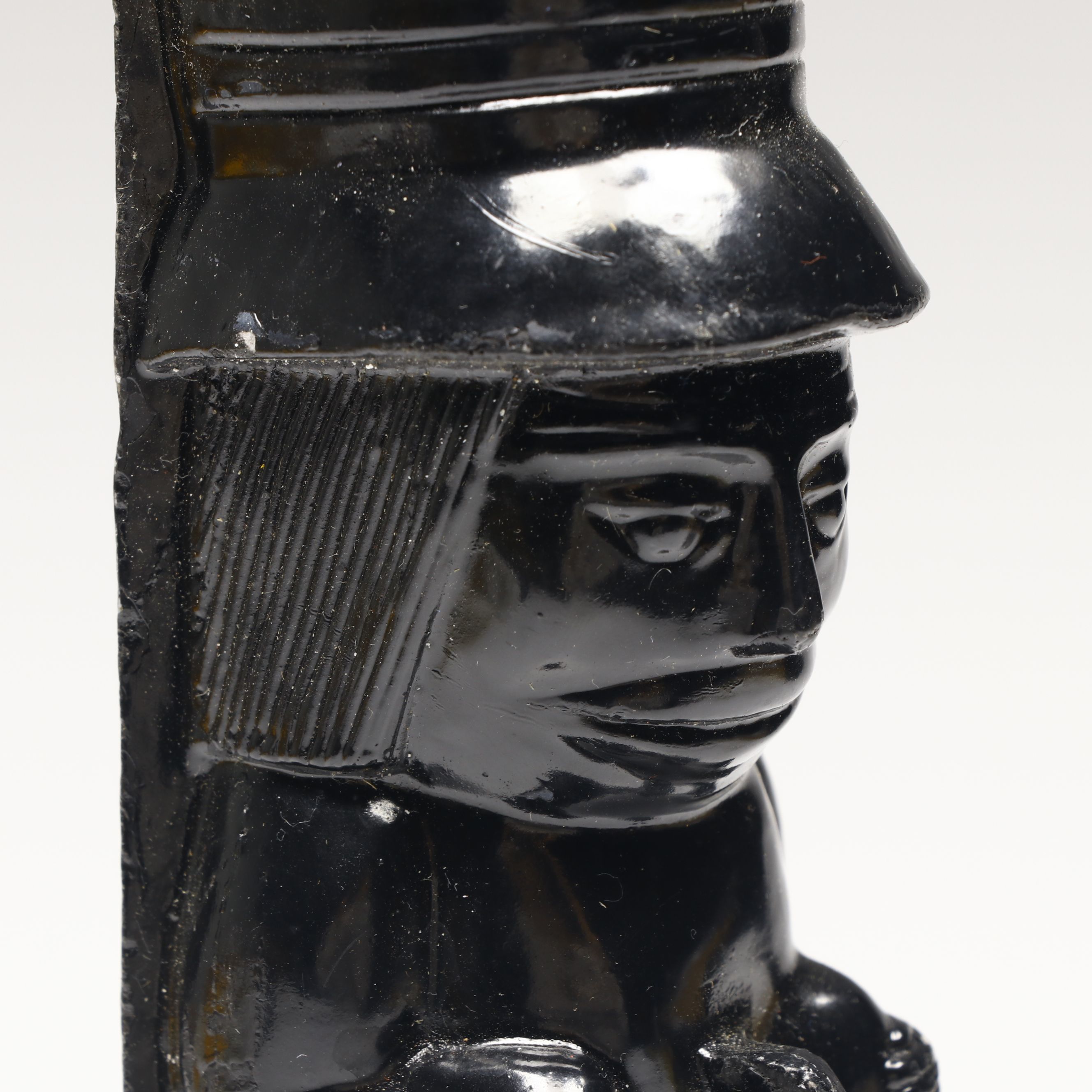 Haida Carved Argillite Totem Pole Figurine, 20th Century