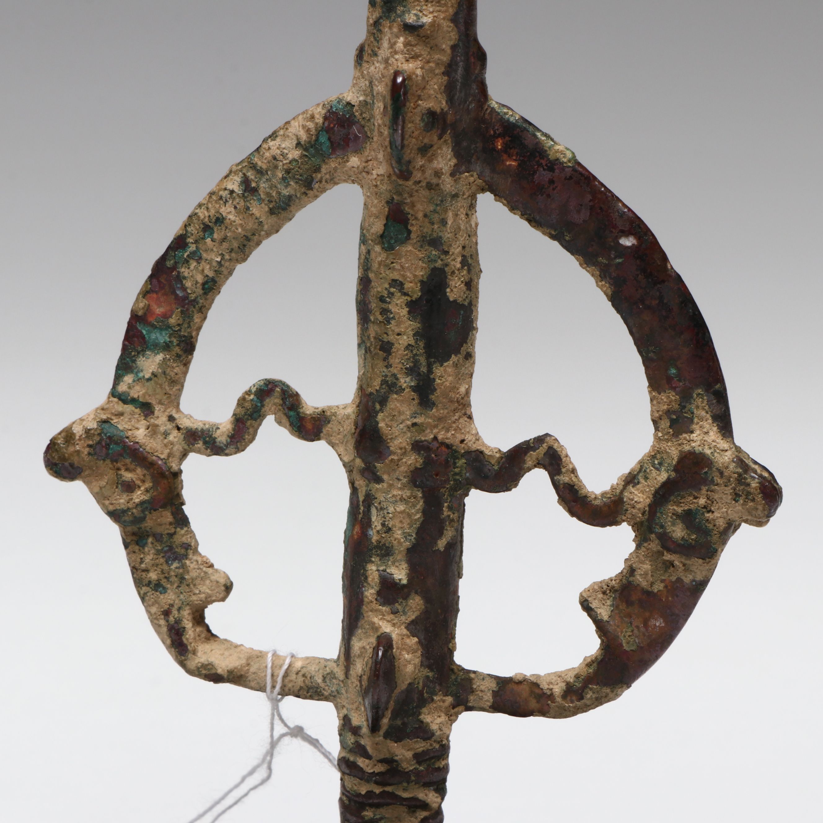 Ancient Luristan Bronze Heraldic "Master of the Animals" Finial