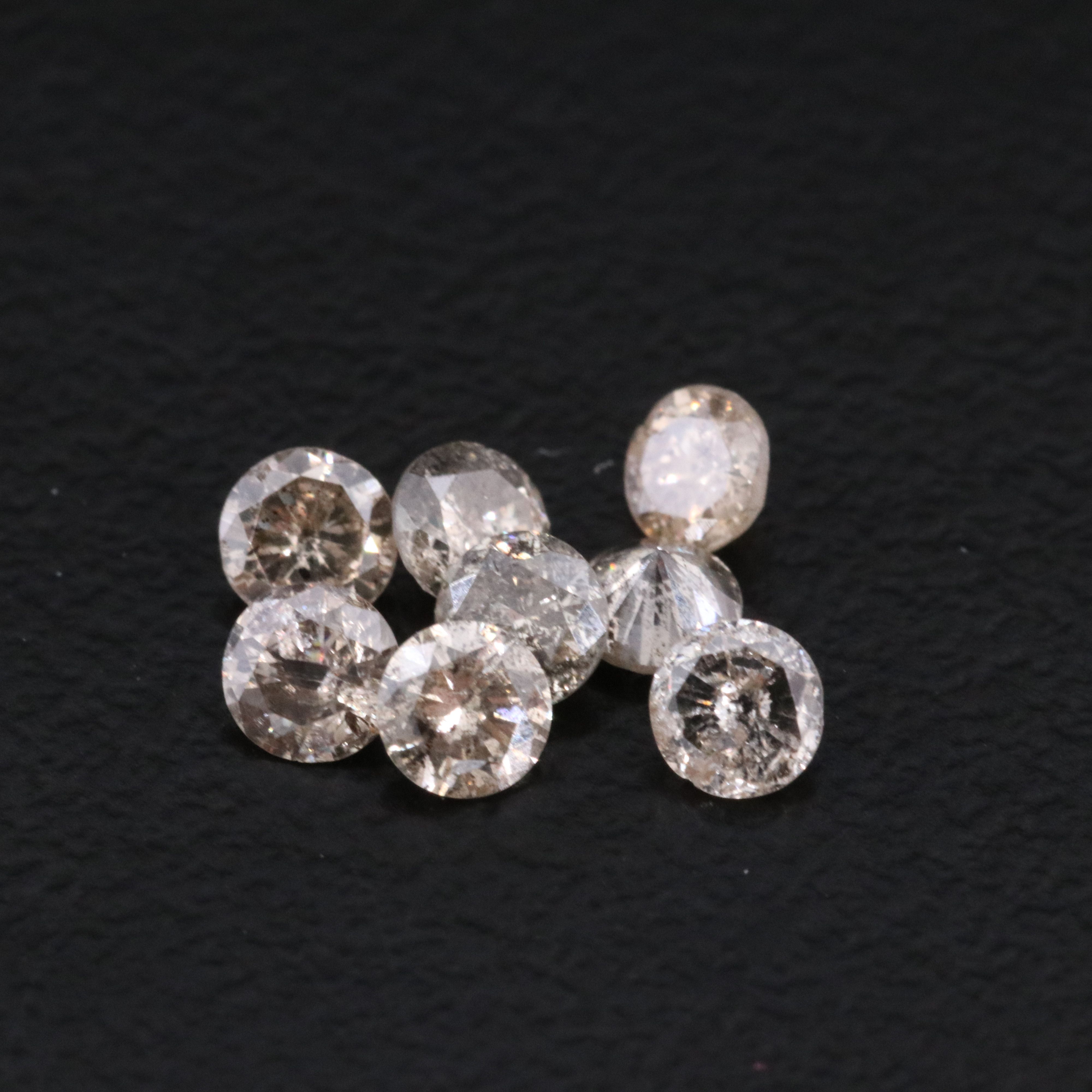 Loose 1.02 CTW Light Brown Diamonds Including Fancy Brown