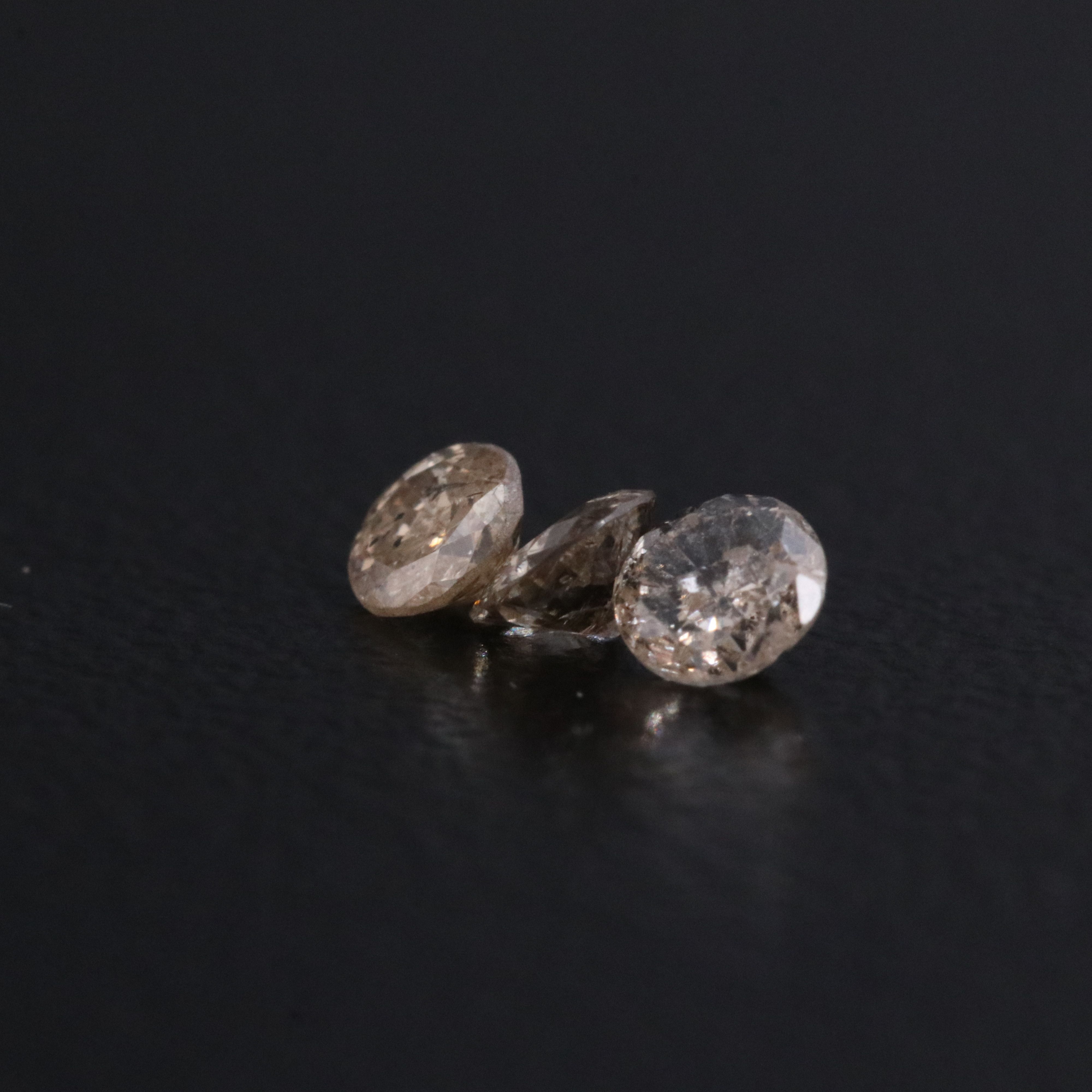 Loose 1.02 CTW Light Brown Diamonds Including Fancy Brown