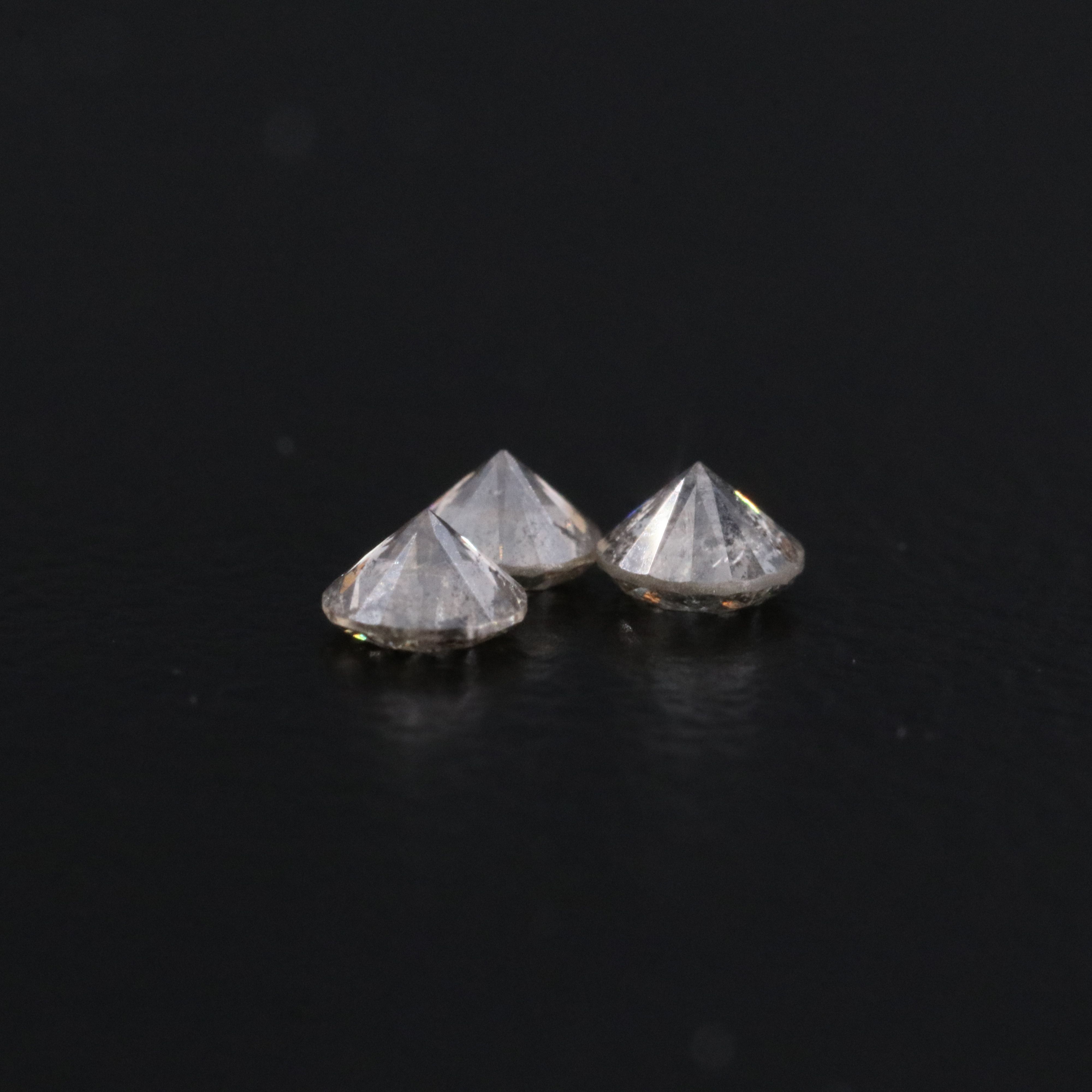 Loose 1.02 CTW Light Brown Diamonds Including Fancy Brown