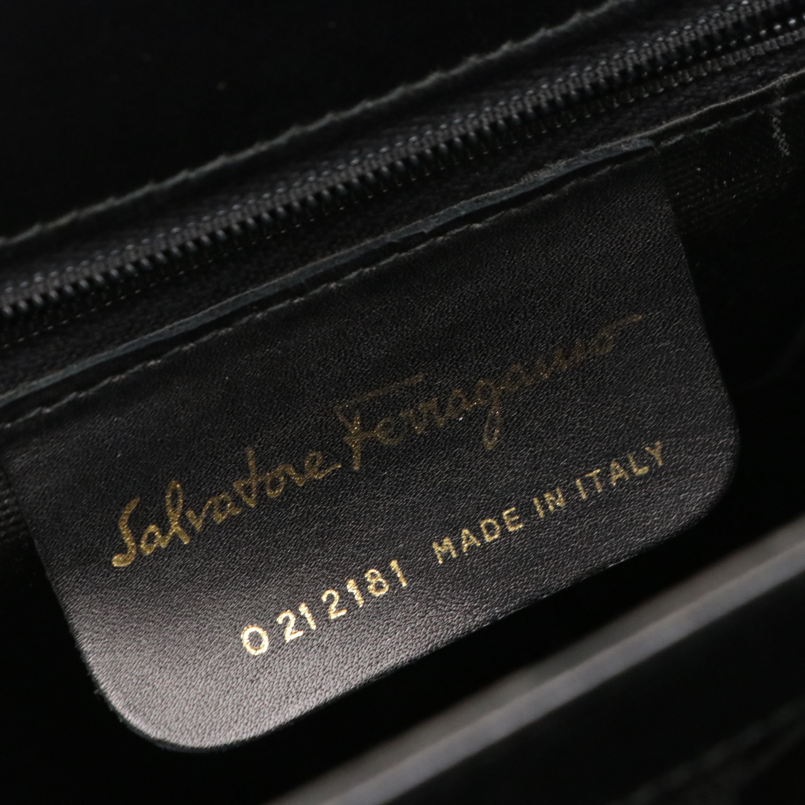 Salvatore Ferragamo Gancini Top Handle Two-Way Bag in Leather