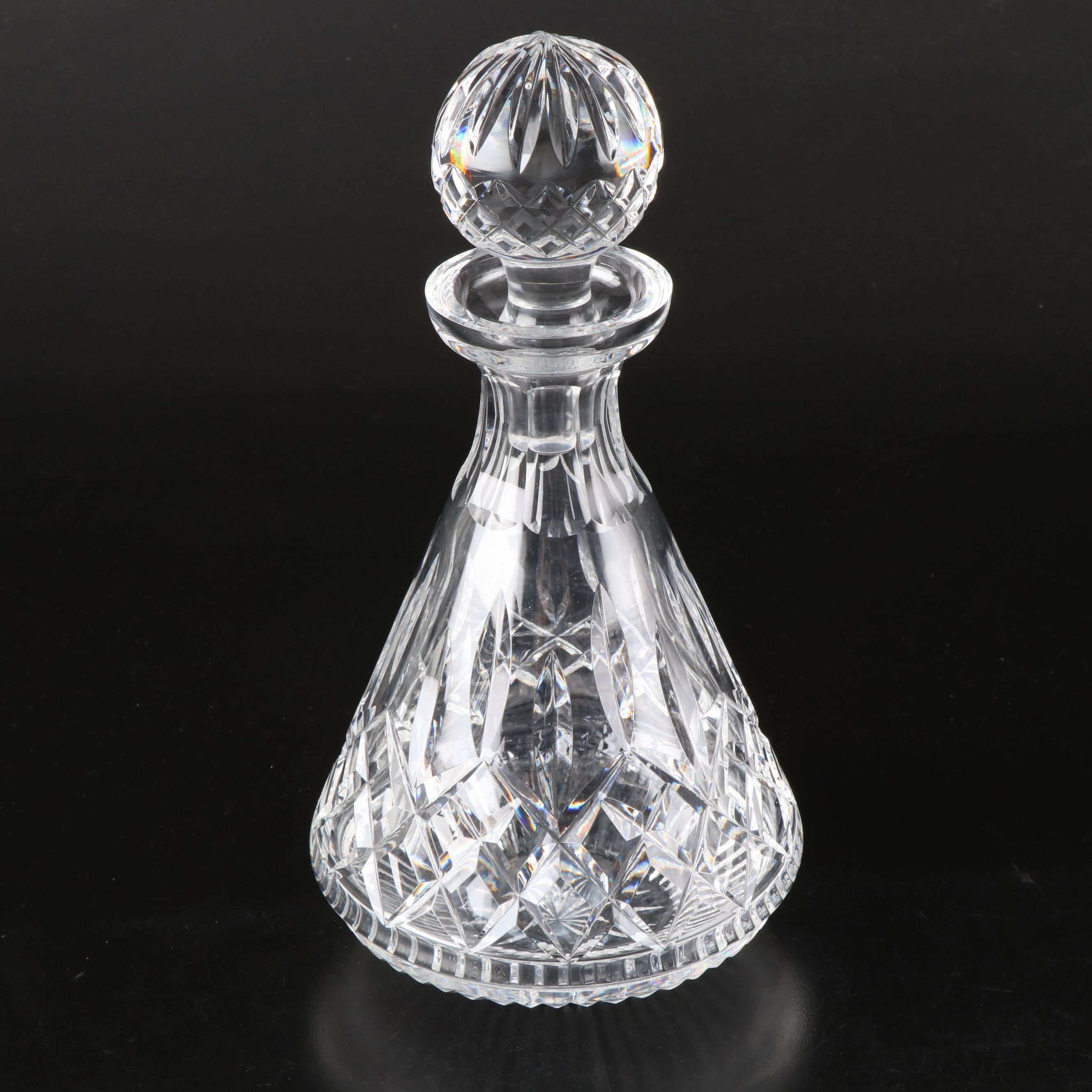 Waterford Crystal "Lismore"  Roly Poly Decanter with Stopper