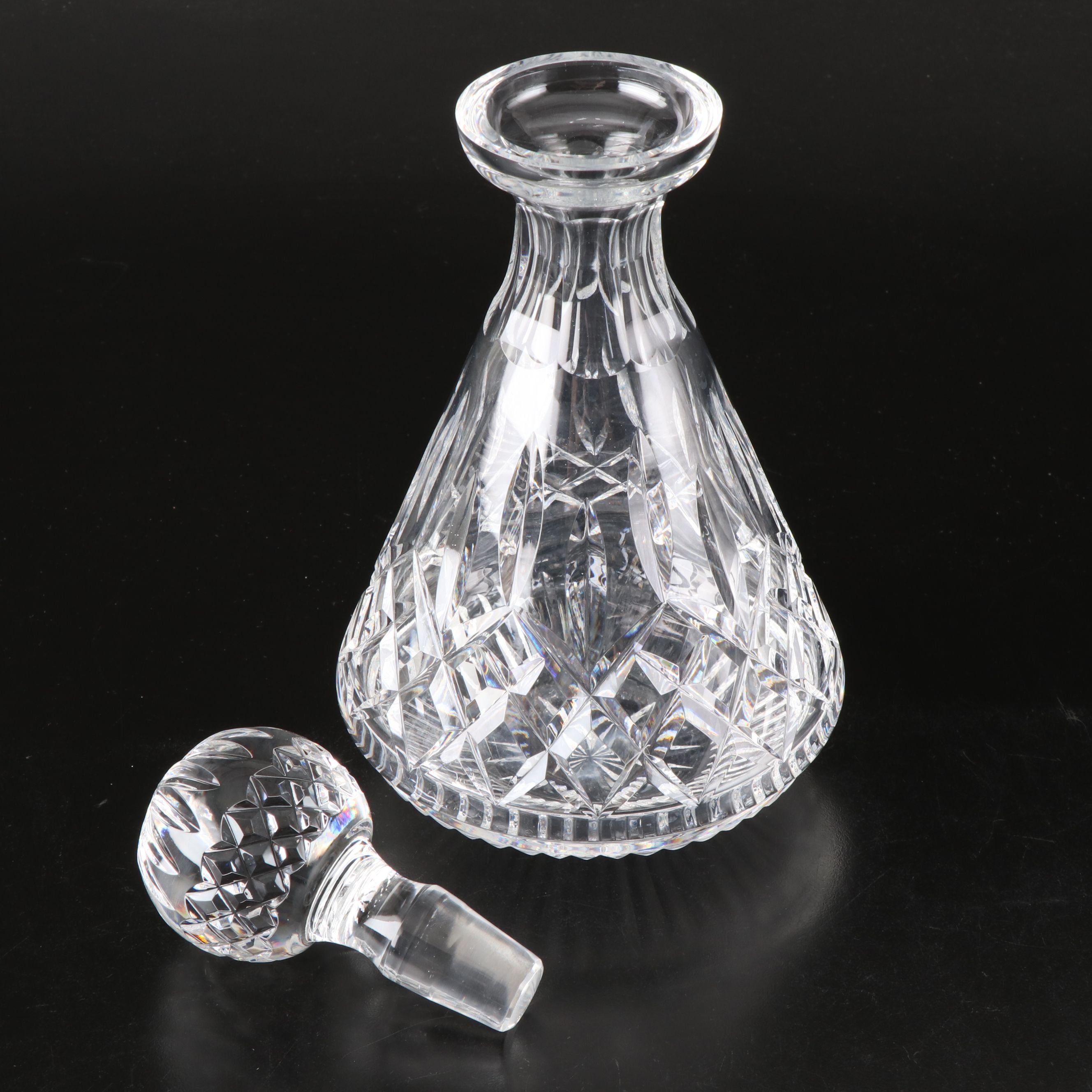 Waterford Crystal "Lismore"  Roly Poly Decanter with Stopper