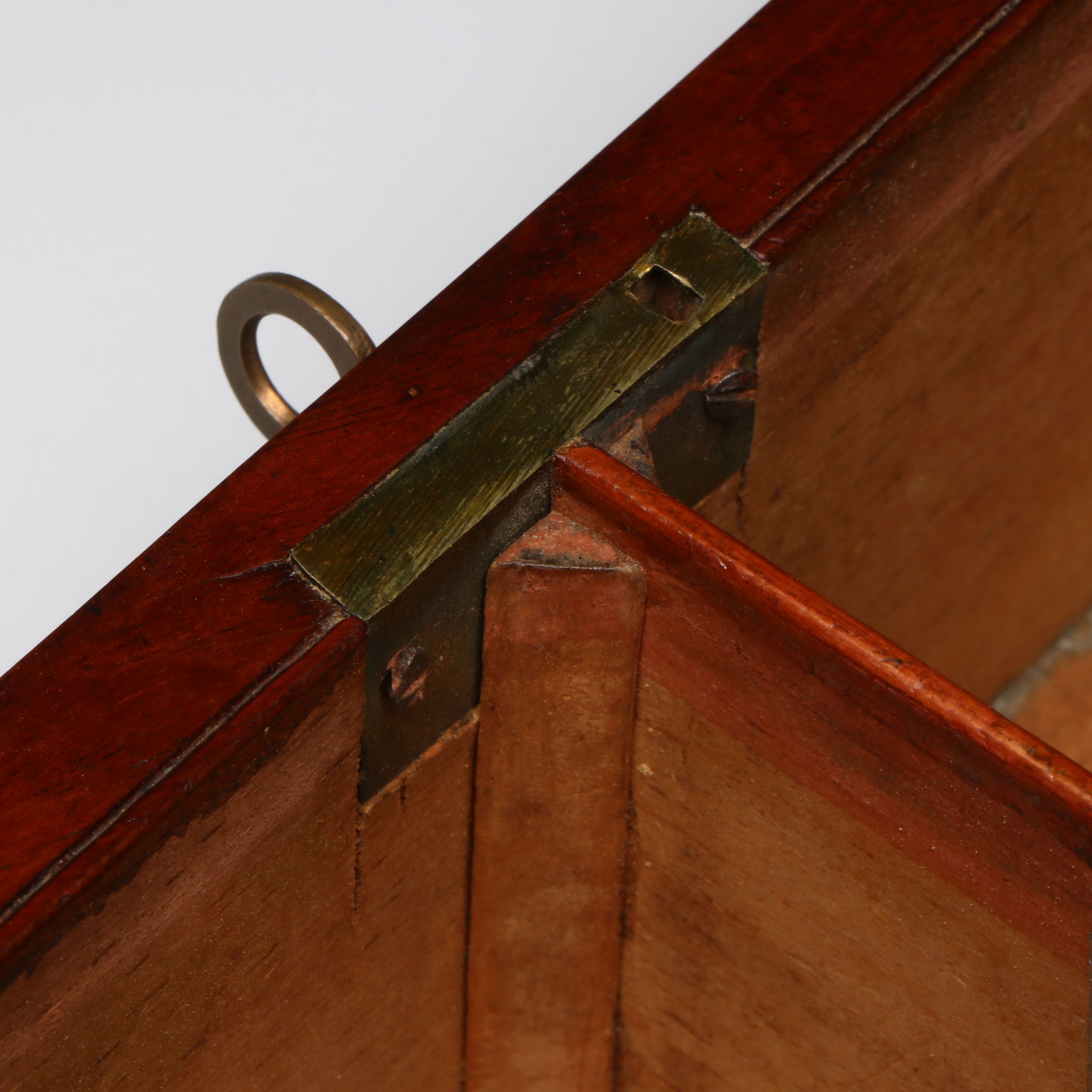 English Regency Mahogany Sarcophagus Form Tea Caddy, Early to Mid-19th C.