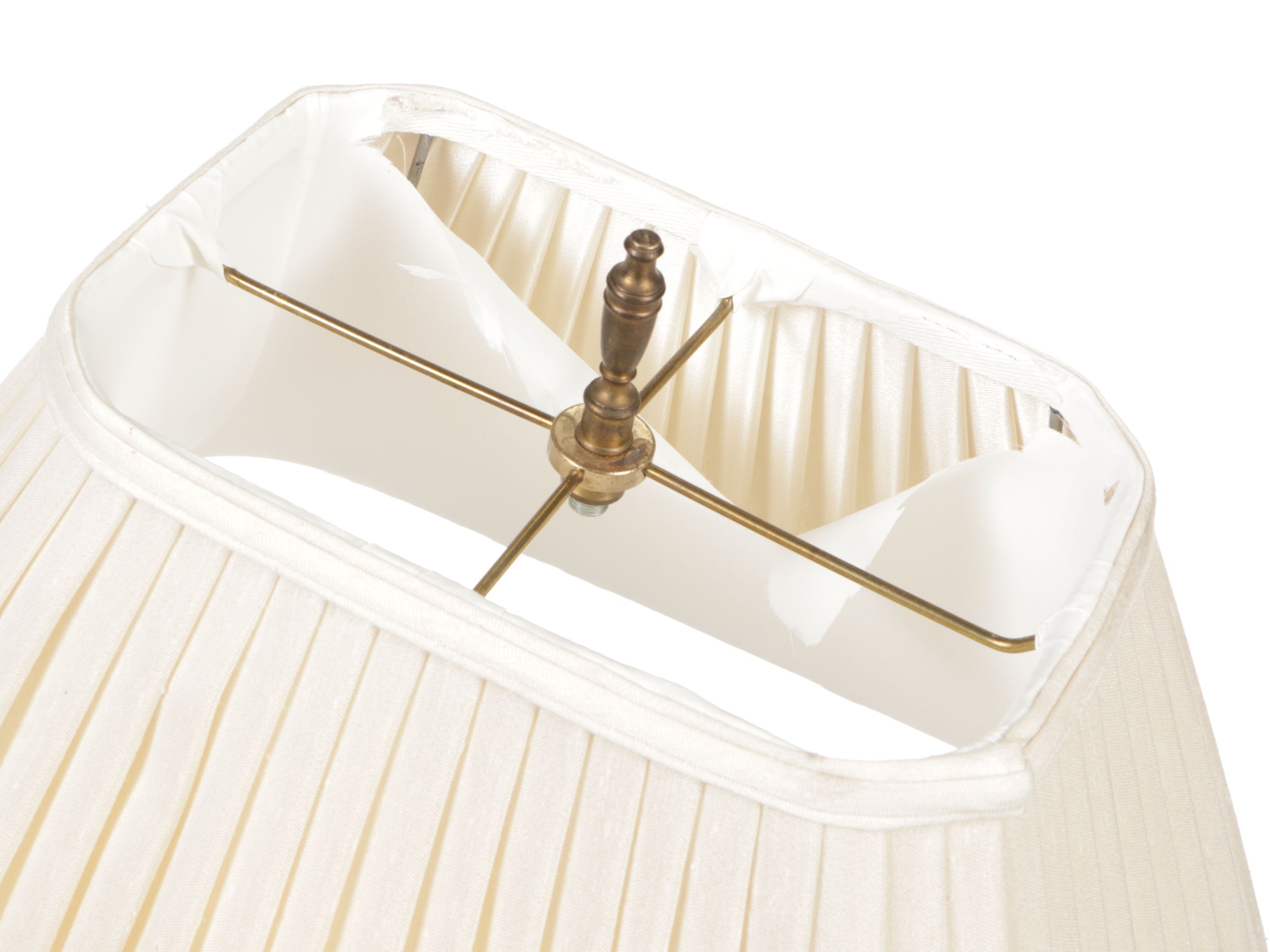 Brass Two-Arm Bouillotte Table Lamp, Mid-20th Century