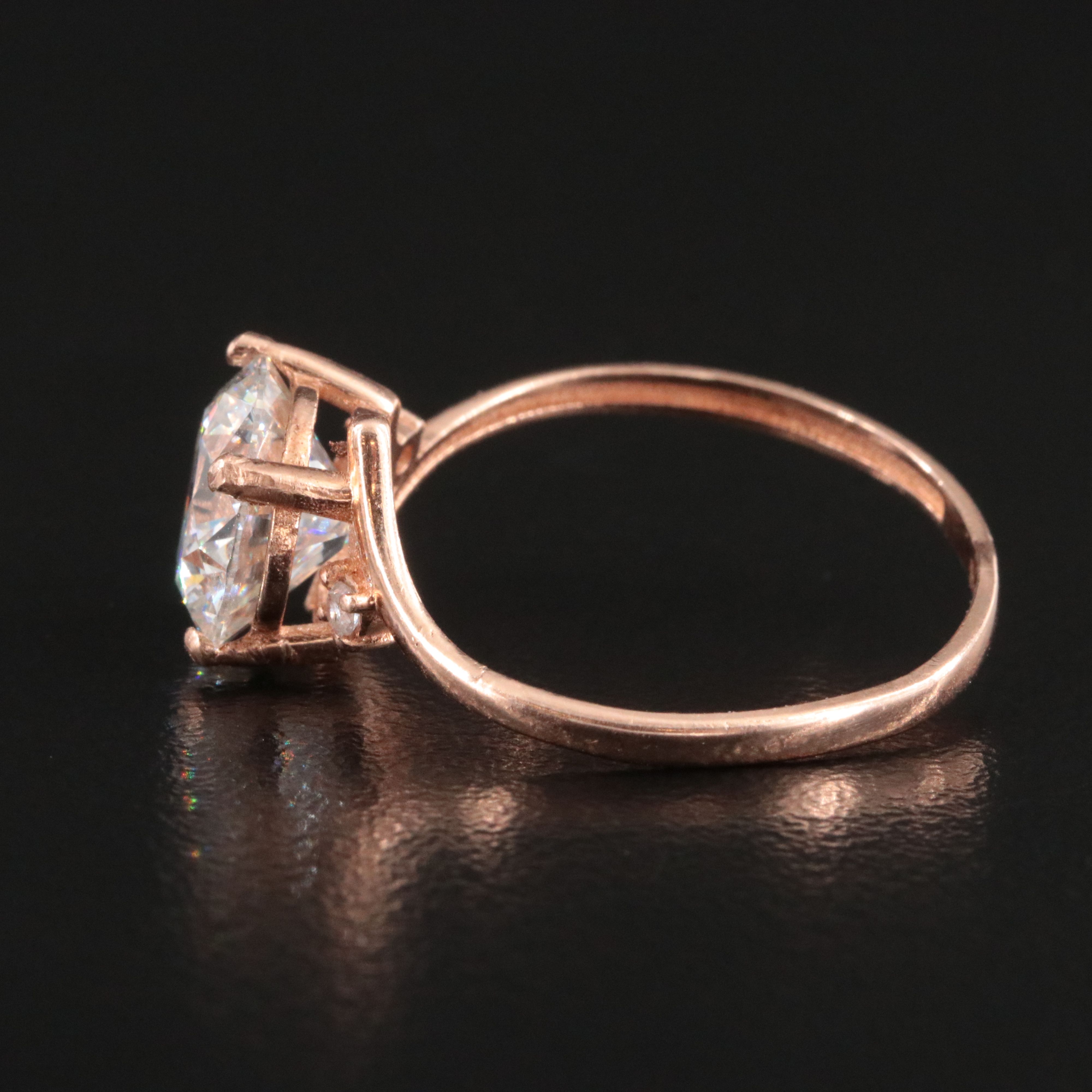14K Rose Gold 2.68 CTW Lab Grown Diamond Ring