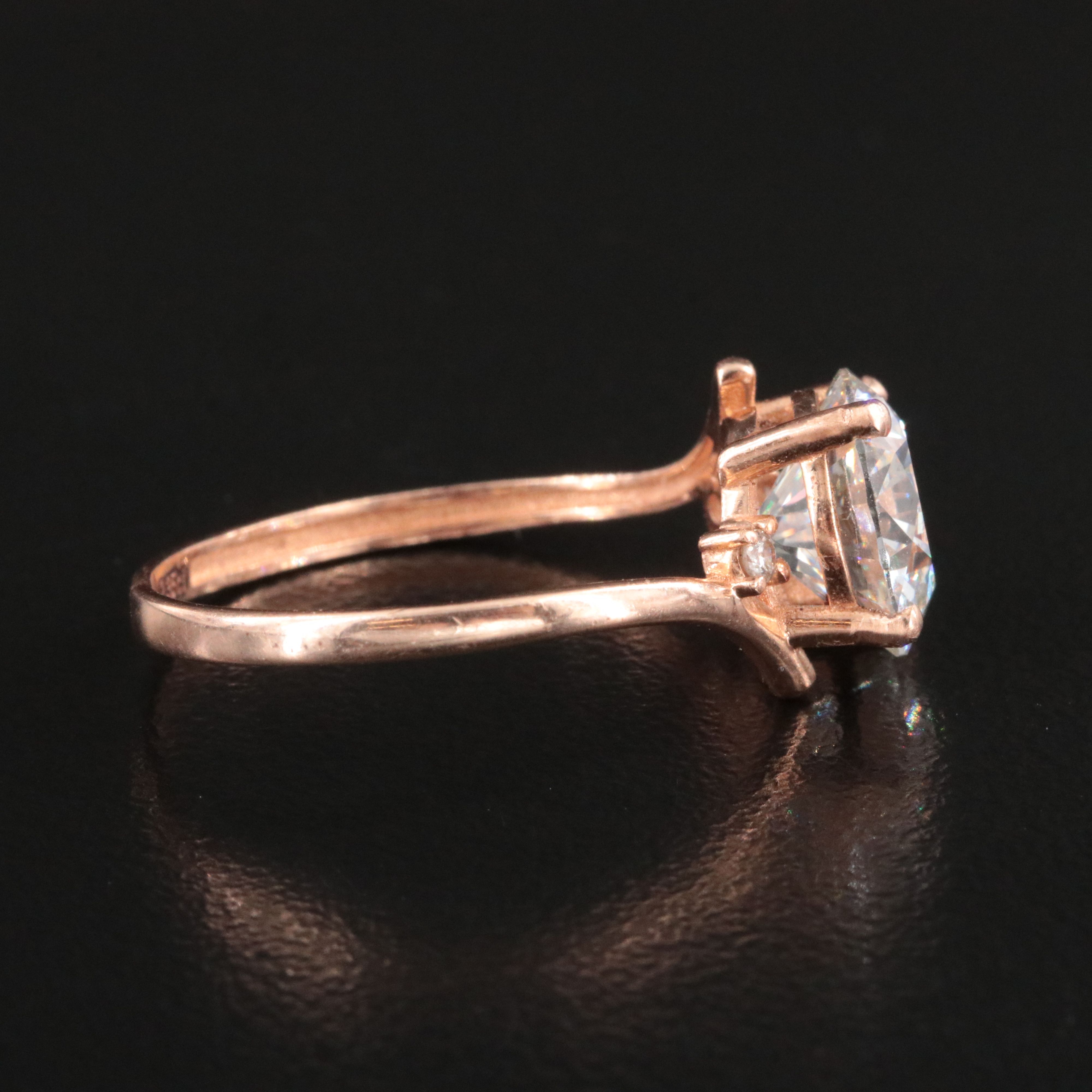 14K Rose Gold 2.68 CTW Lab Grown Diamond Ring