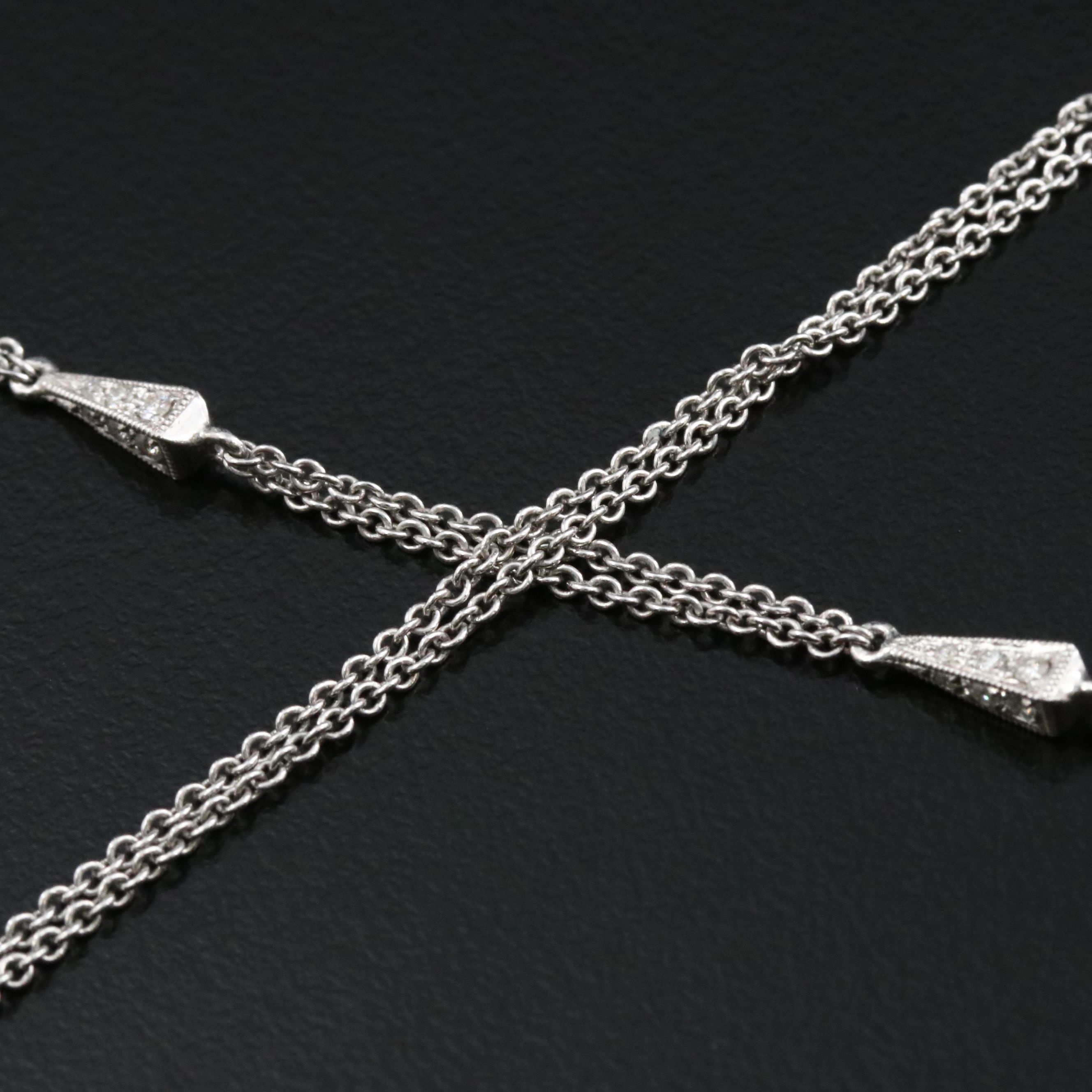 14K 20.48 CT Green Tourmaline and 1.60 CTW Diamond Lavalier Necklace