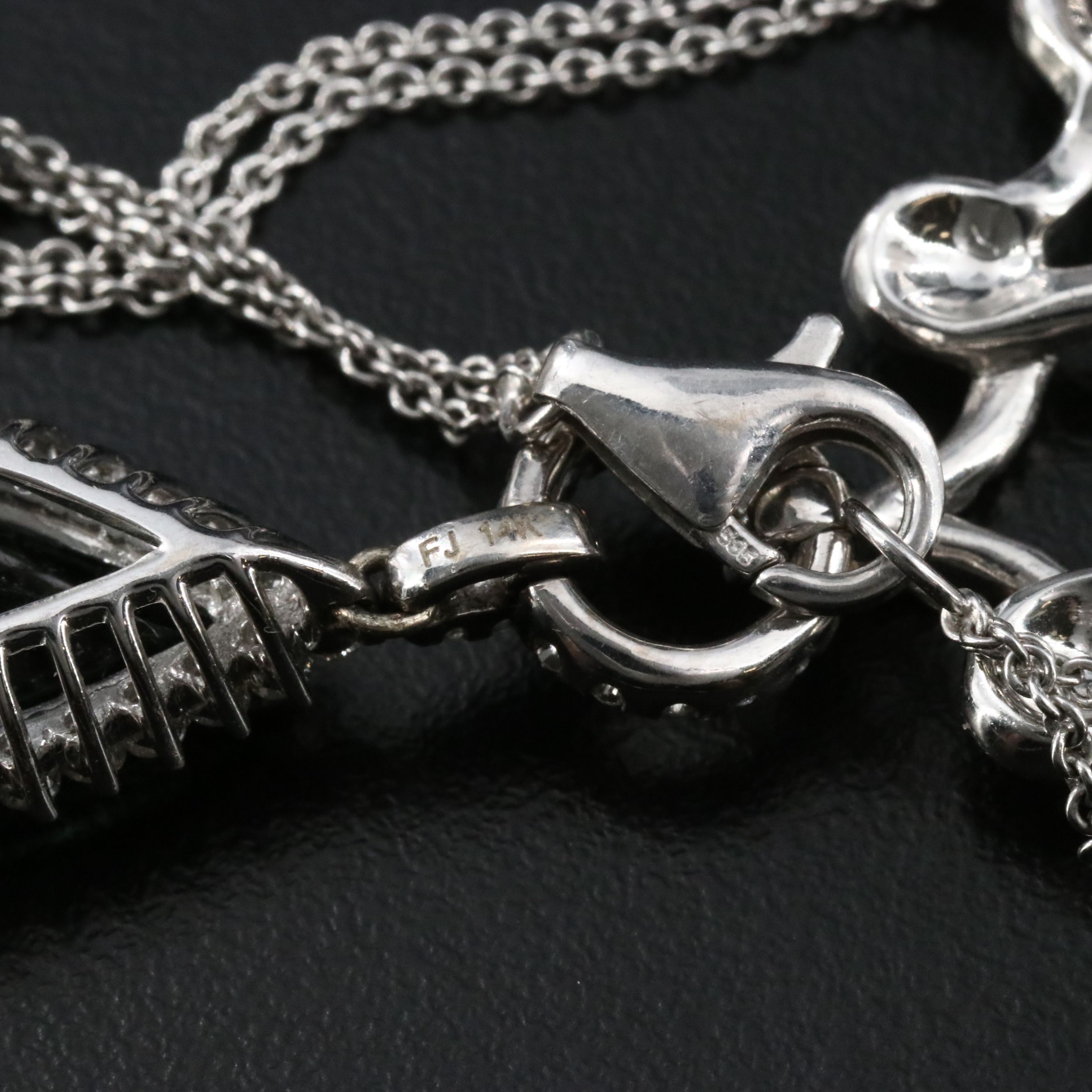 14K 20.48 CT Green Tourmaline and 1.60 CTW Diamond Lavalier Necklace